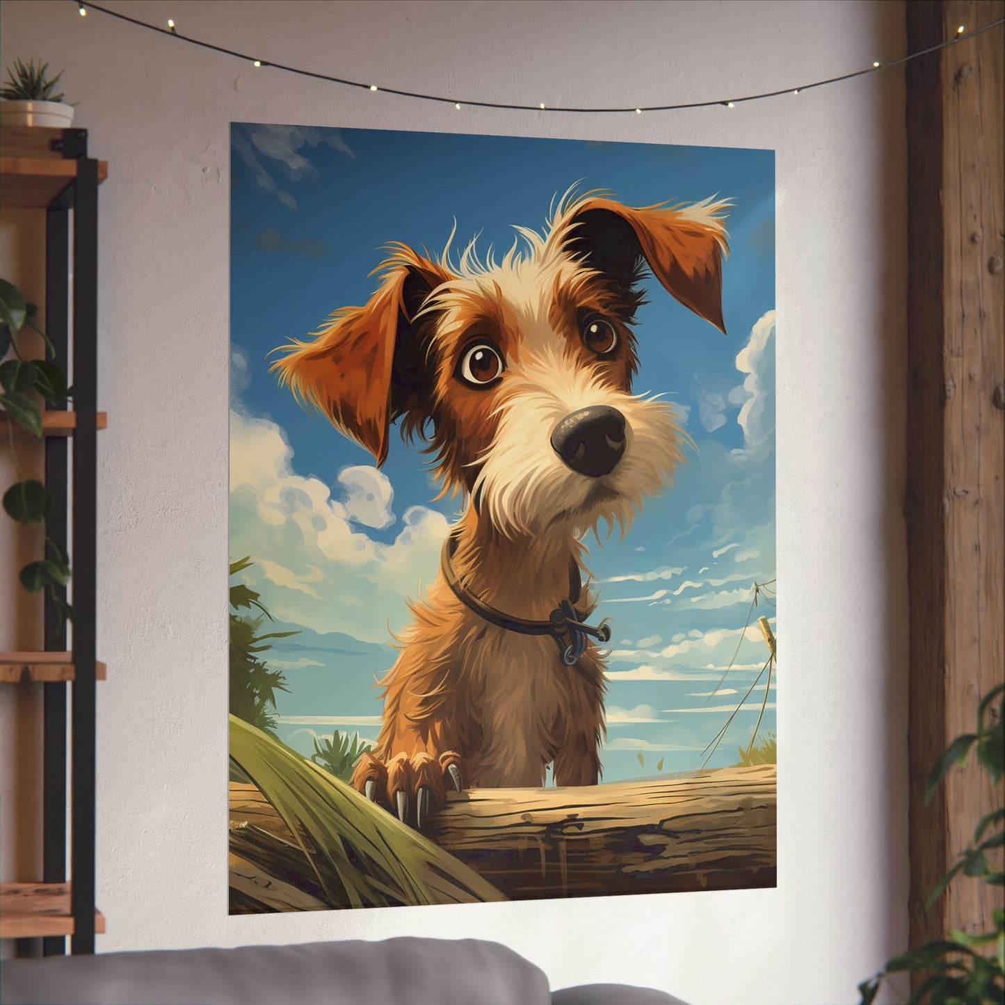 Cute Dog Poster, Kids Best Friend, Dog Lovers, Cartoon Dog, Matte Vertical Posters