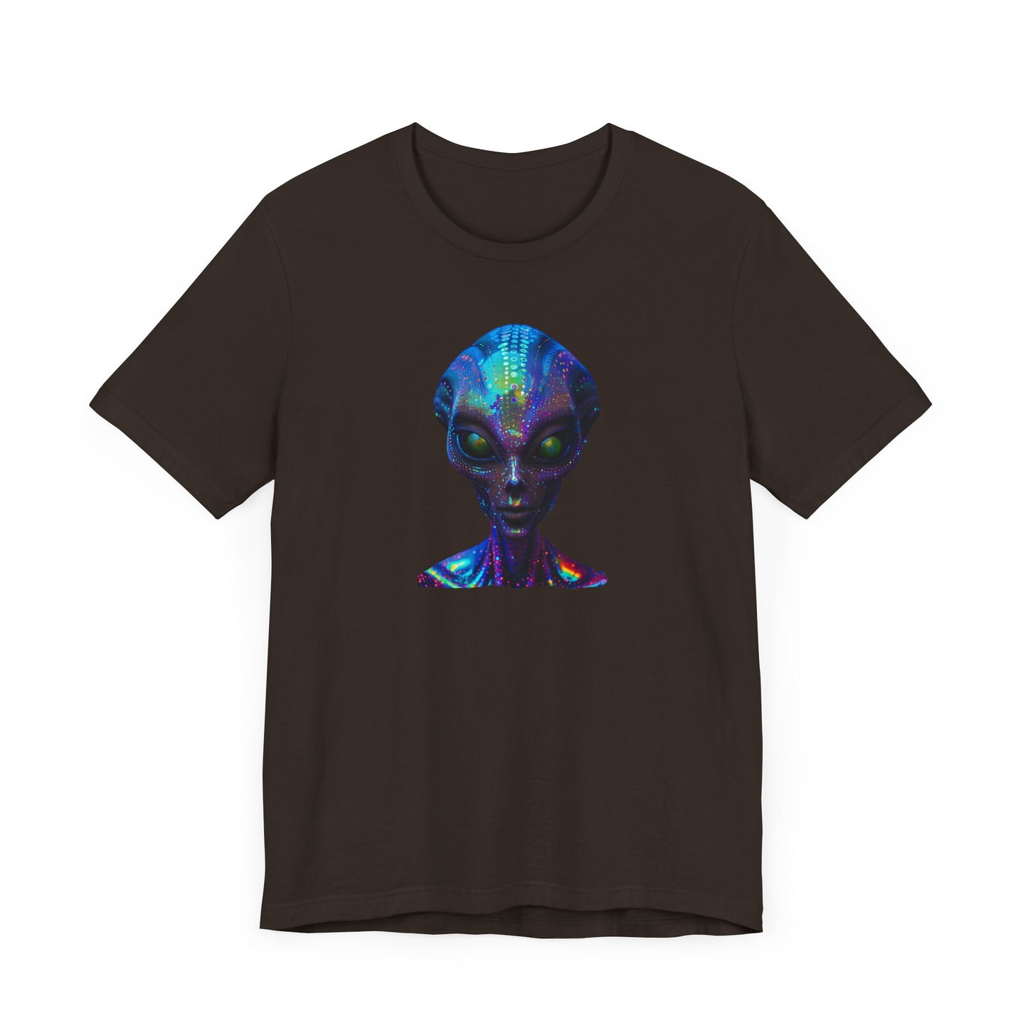 Florescent Alien Head Unisex Jersey Short Sleeve Tee