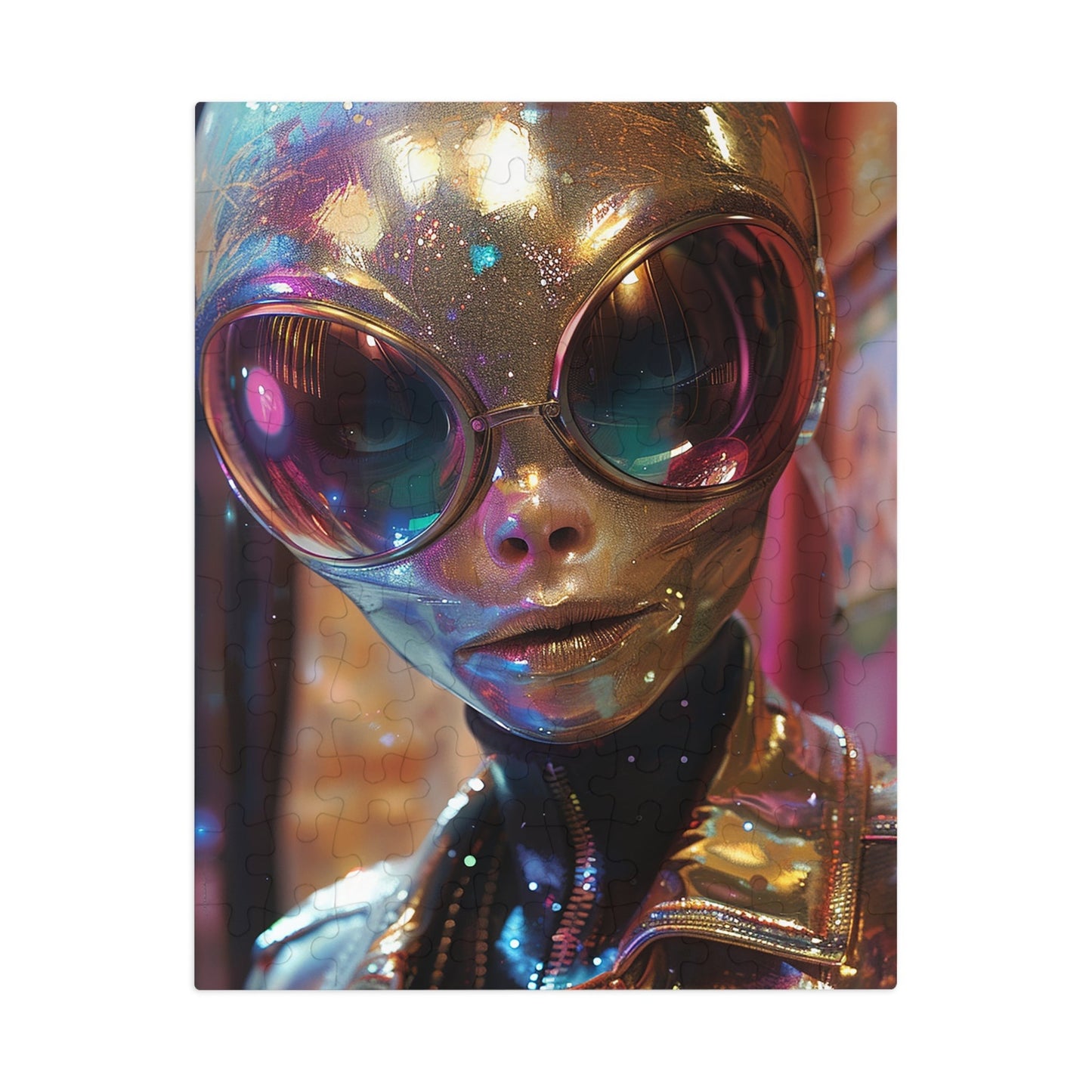 The Golden Alien Jigsaw Puzzle (30, 110, 252, 500,1000-Piece)