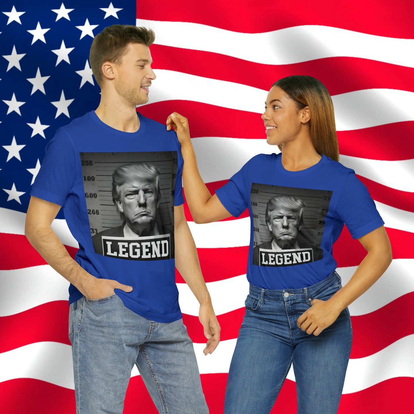 Trump Mug Shot Legend Unisex Jersey Short Sleeve Tee