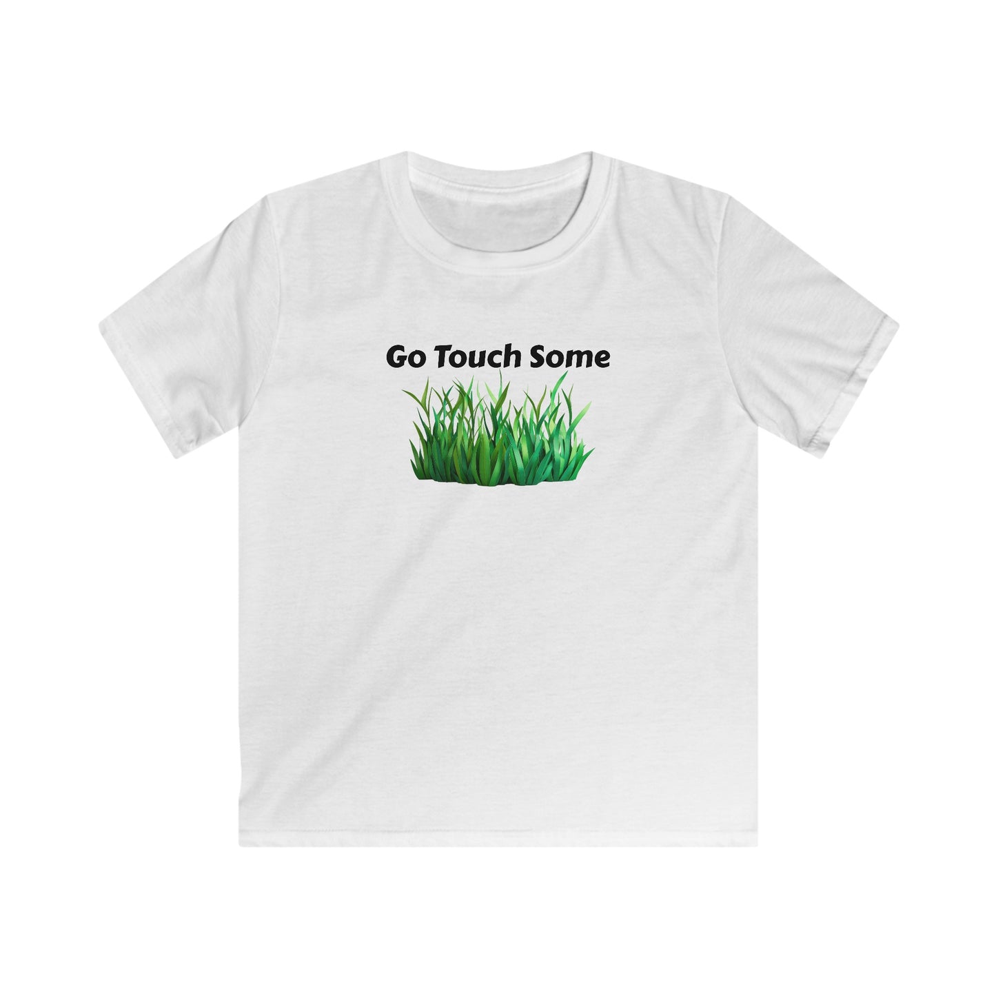 Go Touch Some Grass! Kids Softstyle Tee