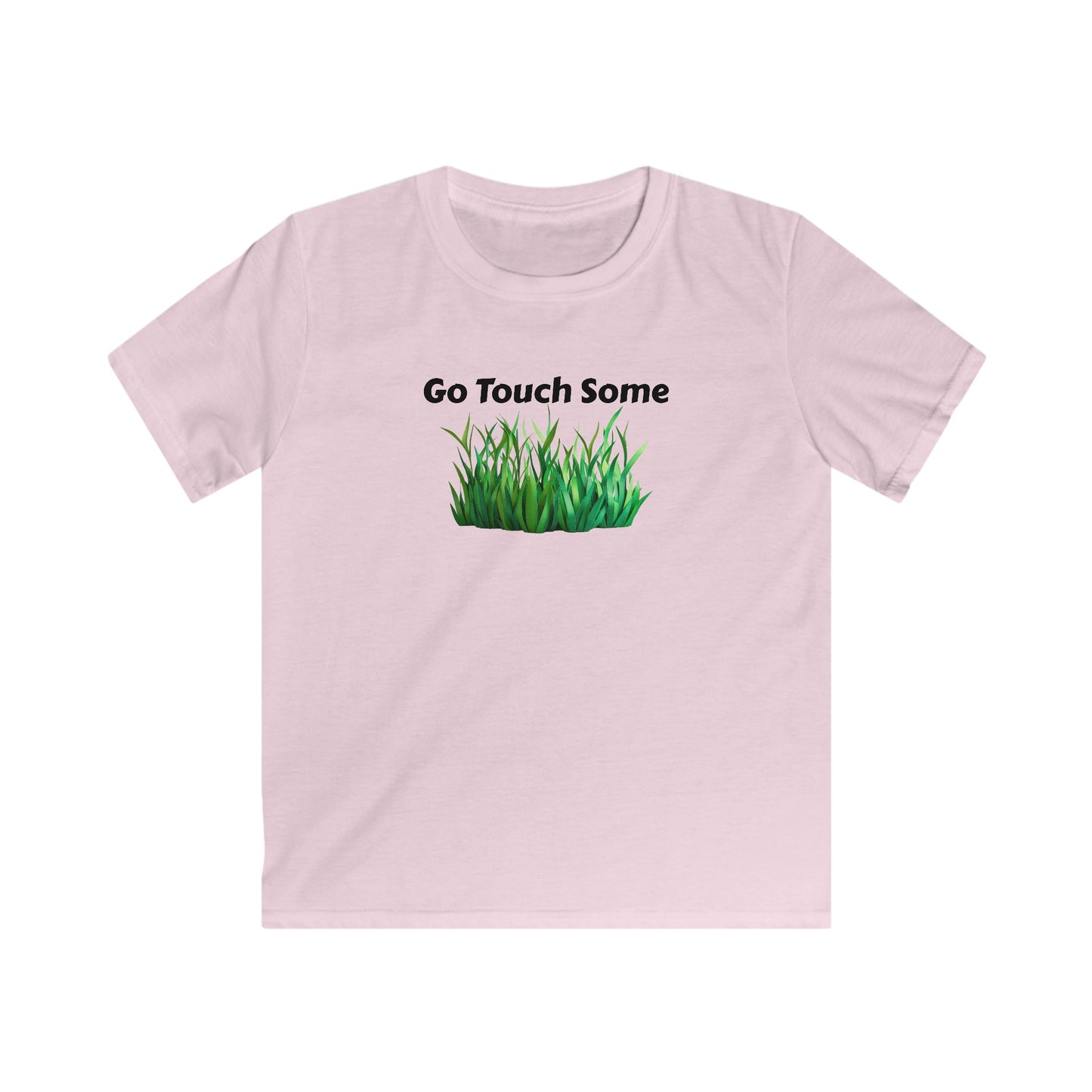 Go Touch Some Grass! Kids Softstyle Tee