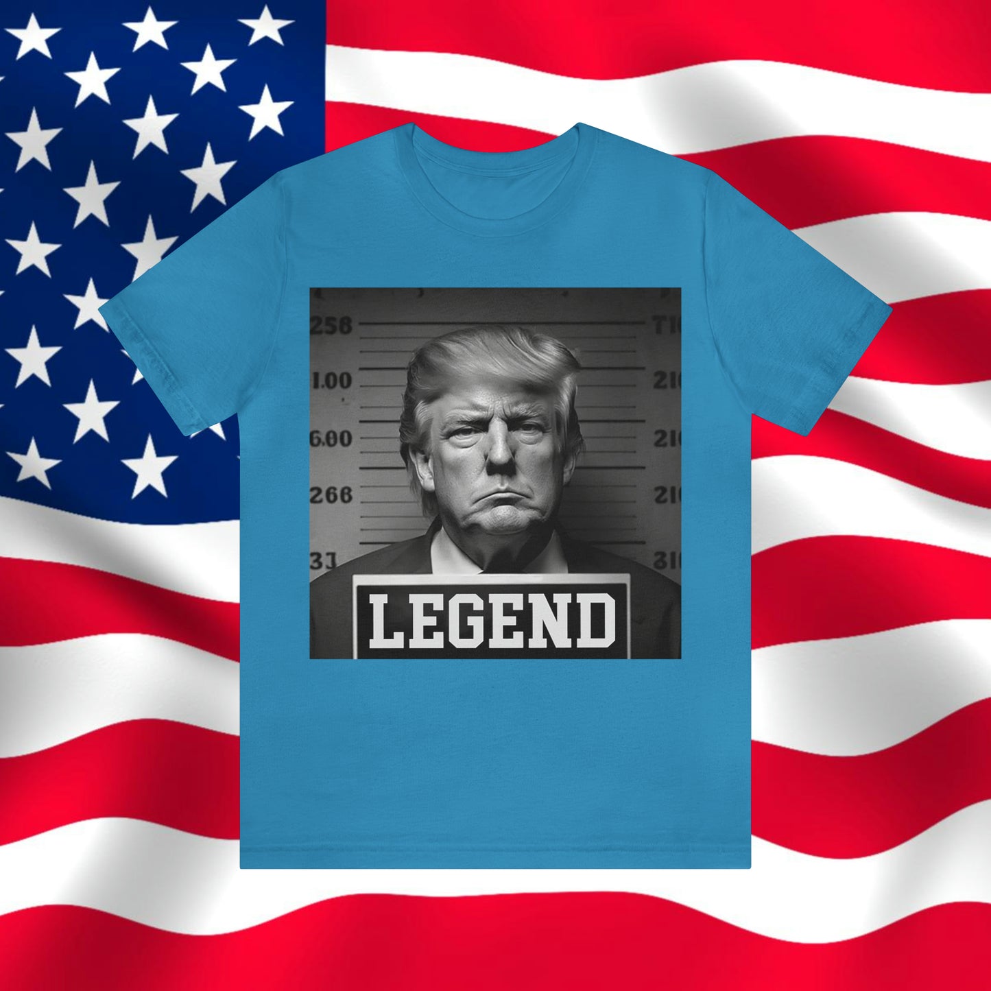 Trump Mug Shot Legend Unisex Jersey Short Sleeve Tee