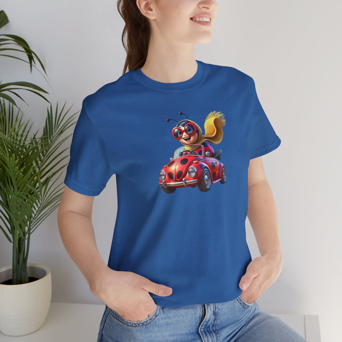 The Ladybug Goes Rogue! Unisex Tee - Perfect for Kids and Animal Lovers