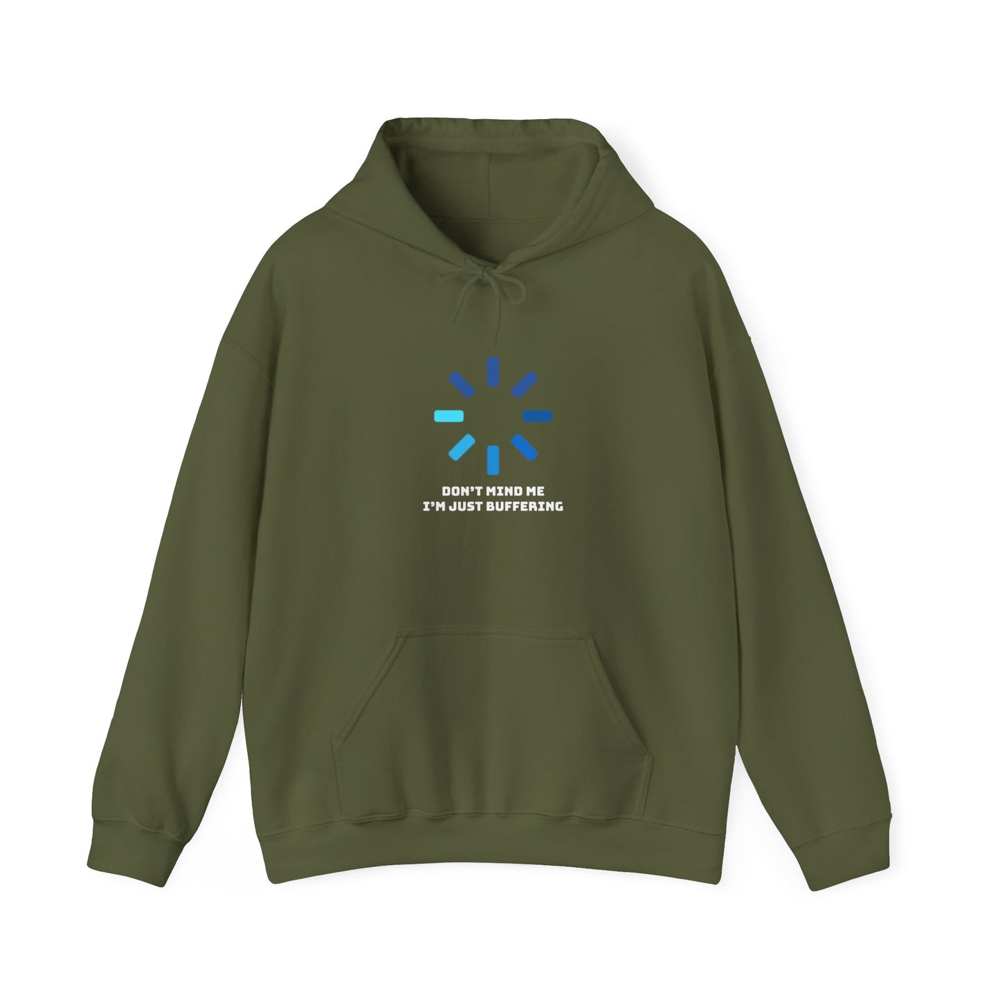 Don't Mind Me I'm Just Buffering Unisex Heavy Blend™ Hooded Sweatshirt