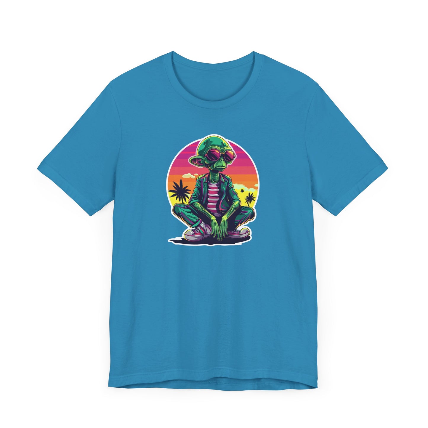 Retro Alien Unisex Jersey Short Sleeve Tee