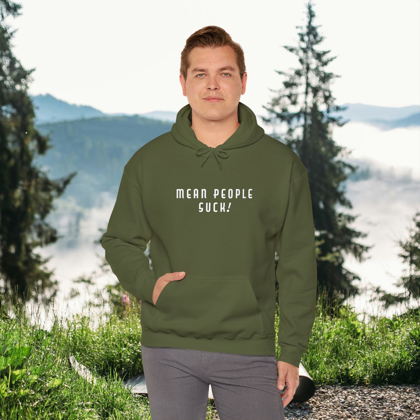 Mean People Suck! It's Kool to Be Kind! Unisex Heavy Blend™ Hooded Sweatshirt