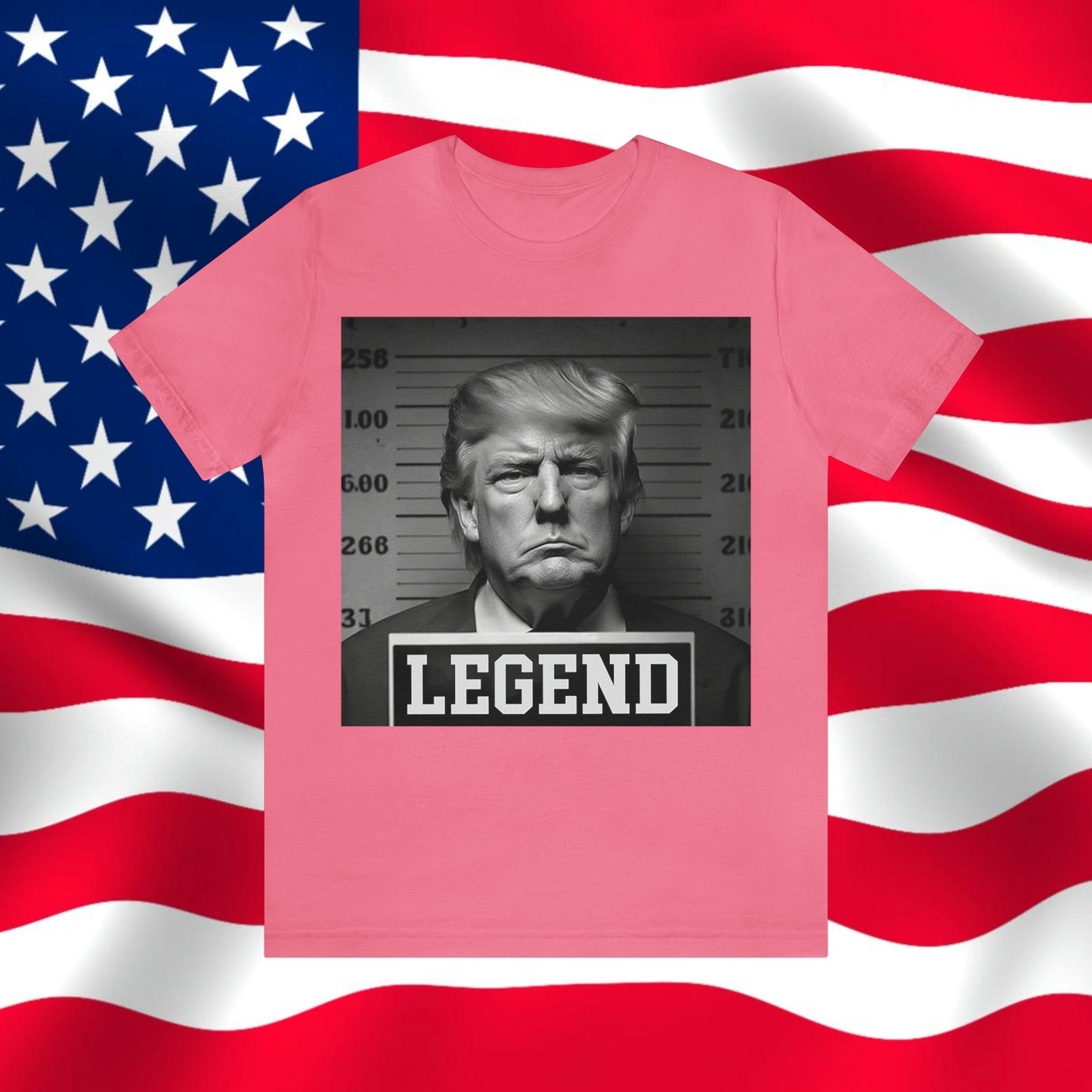 Trump Mug Shot Legend Unisex Jersey Short Sleeve Tee