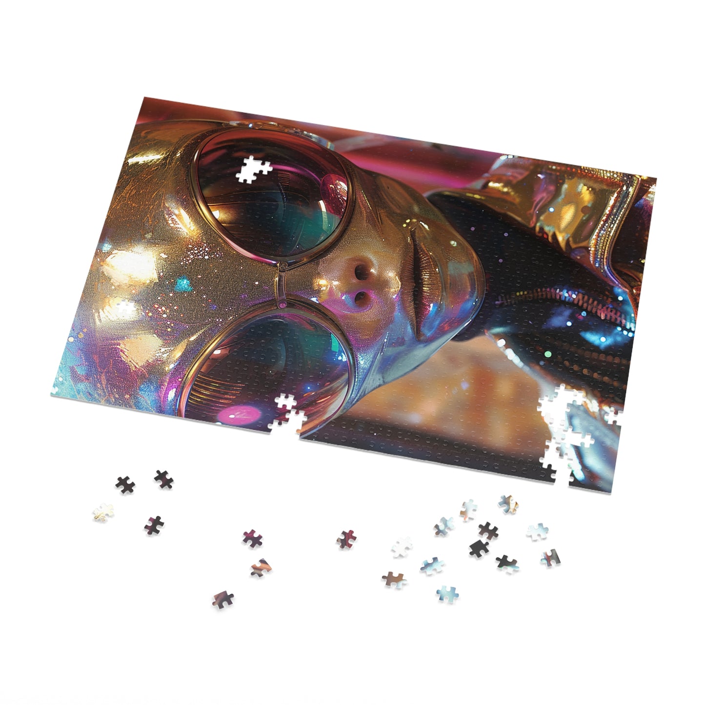 The Golden Alien Jigsaw Puzzle (30, 110, 252, 500,1000-Piece)