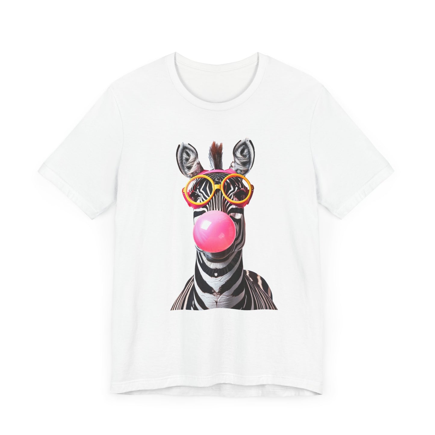 Bubblegum Zebra! Unisex Jersey Short Sleeve Tee