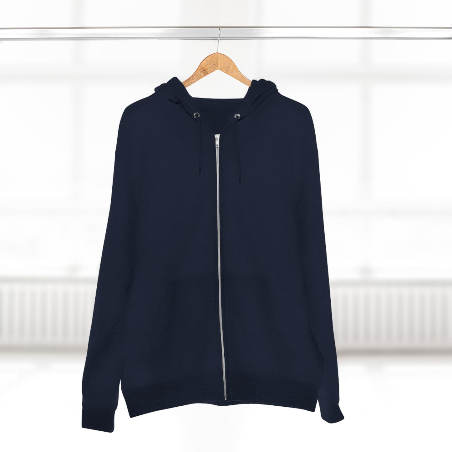 Scary Skull Back Printed Premium Full Zip Hoodie