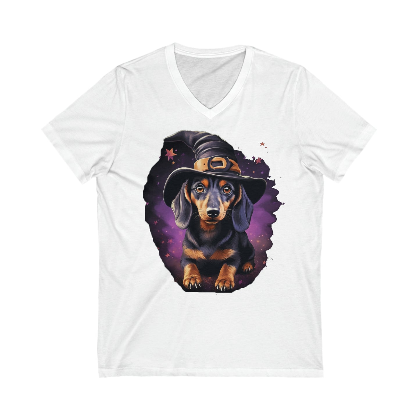 Dachshund Halloween V-Neck Tee