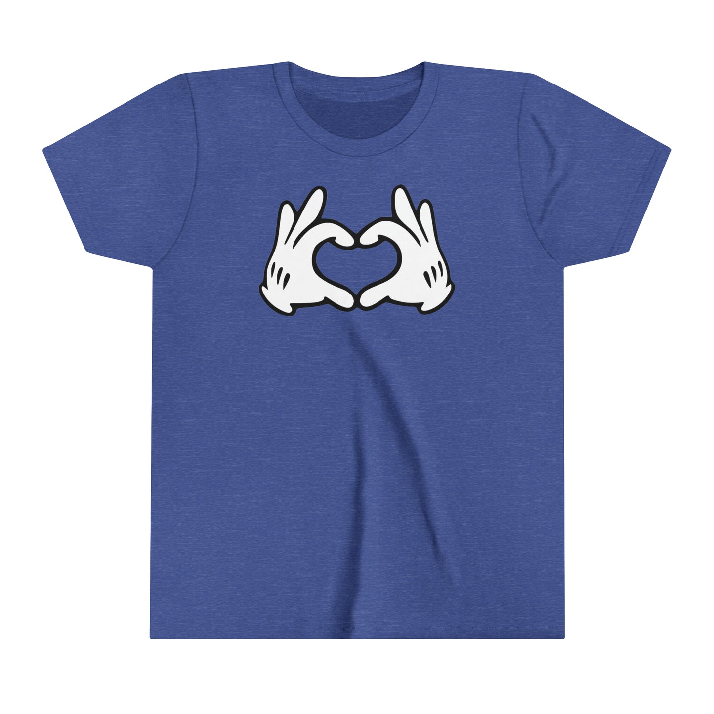 Mickey Mouse Heart Hands YOUTH Short Sleeve Tee