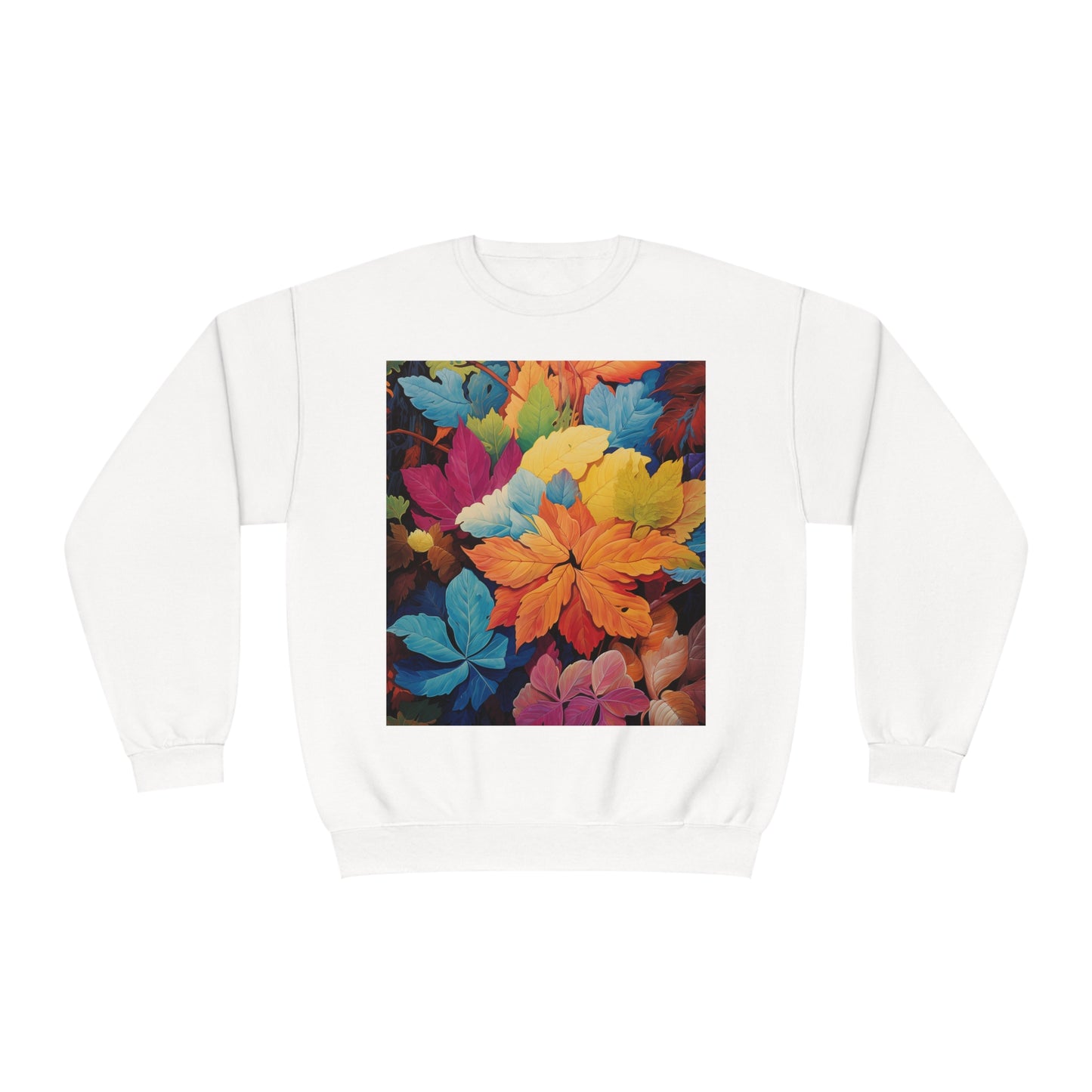 Colorful Fall Leaves Unisex NuBlend® Crewneck Sweatshirt