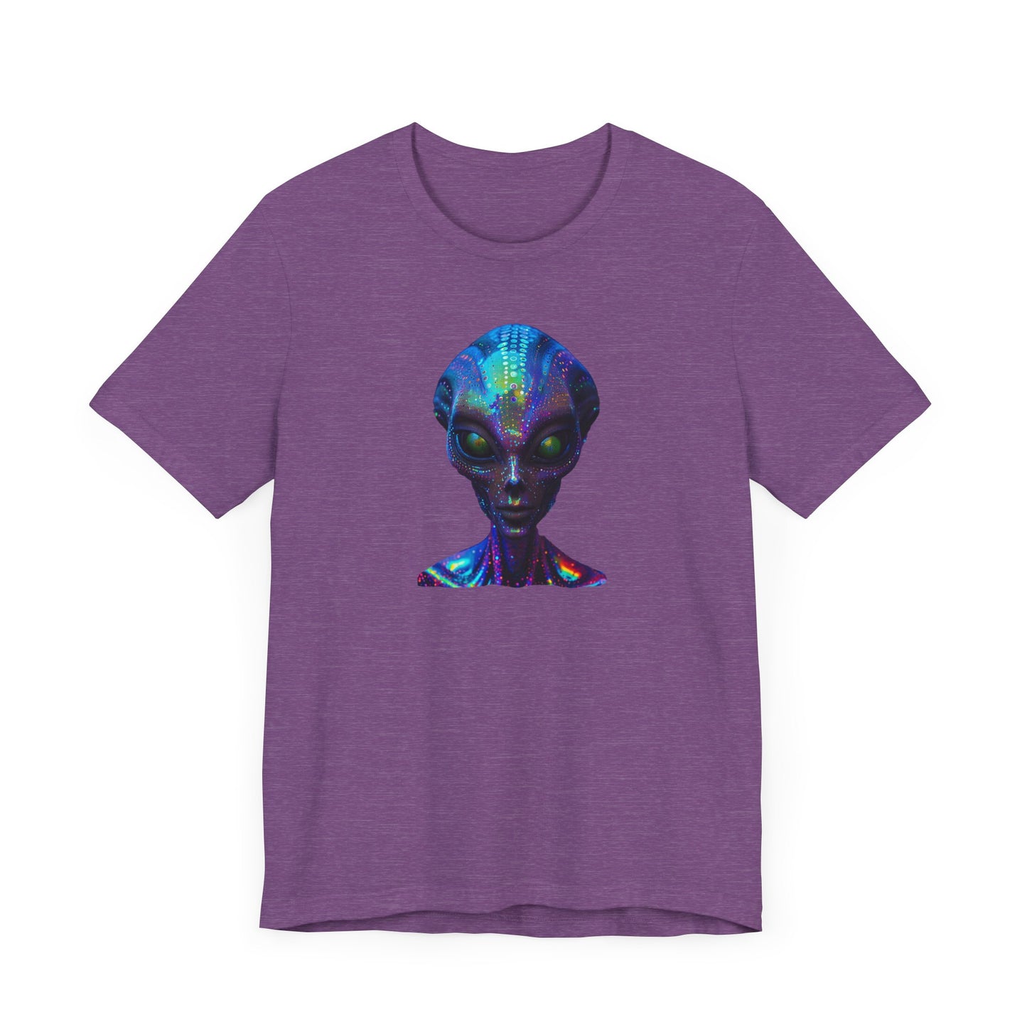 Florescent Alien Head Unisex Jersey Short Sleeve Tee