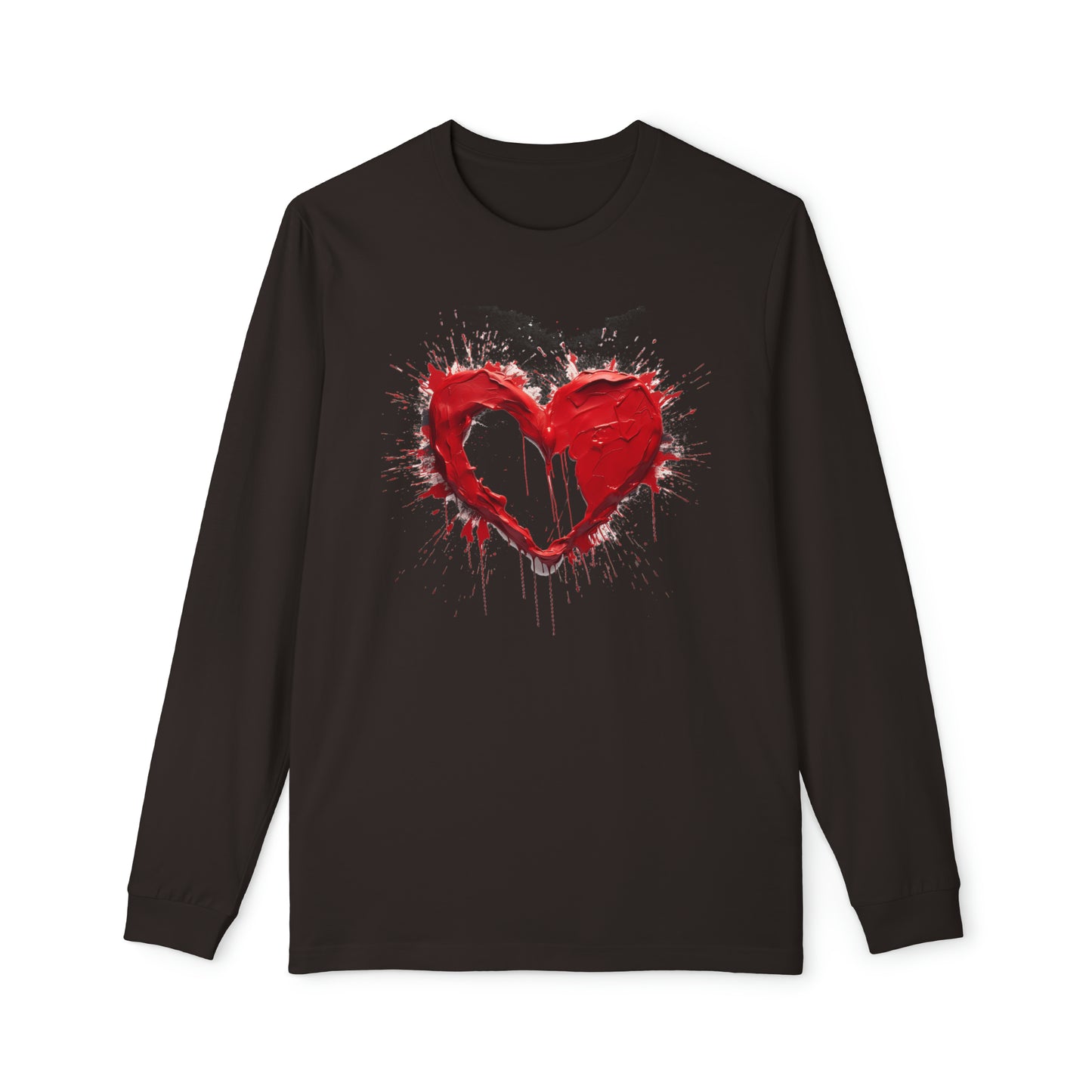 Paint Poured Heart Women's Long Sleeve Pajama Set