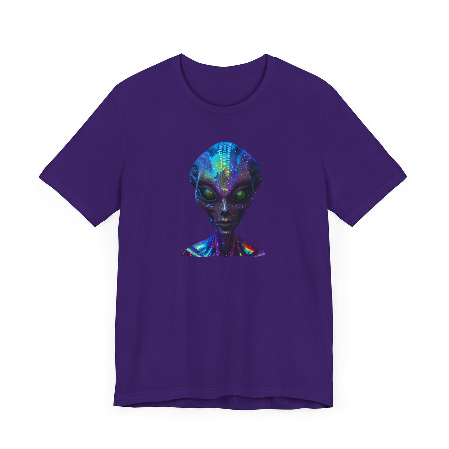 Florescent Alien Head Unisex Jersey Short Sleeve Tee