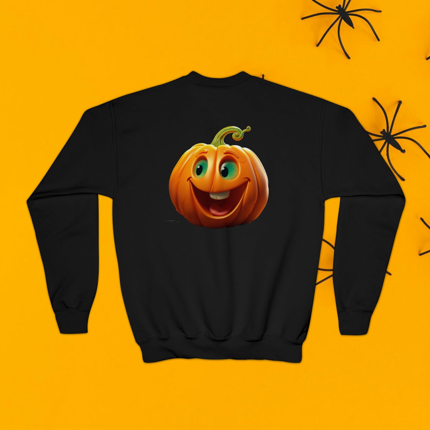 PERSONALIZED Double Sided Print, Halloween Sweatshirt for Kids, Halloween Sweatshirt, Funny Halloween, Youth Crewneck Sweatshirt