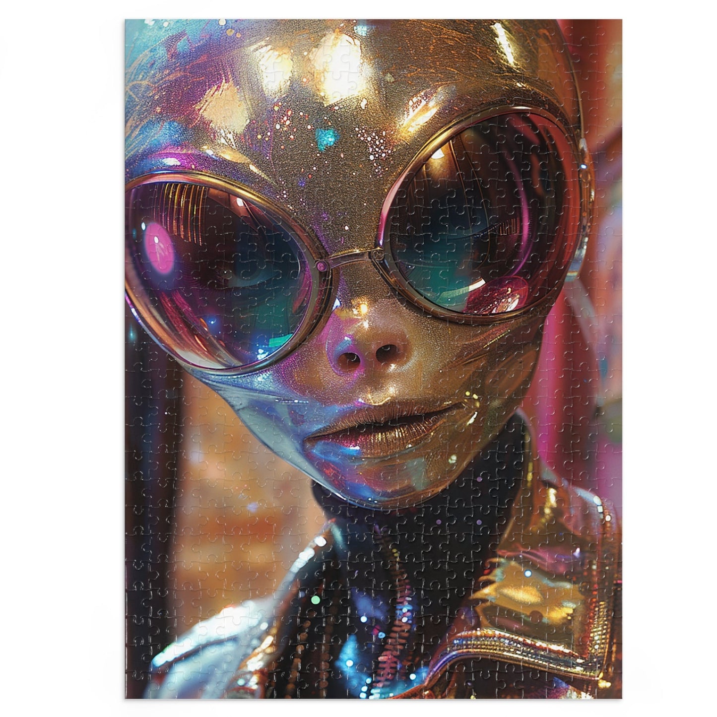 The Golden Alien Jigsaw Puzzle (30, 110, 252, 500,1000-Piece)