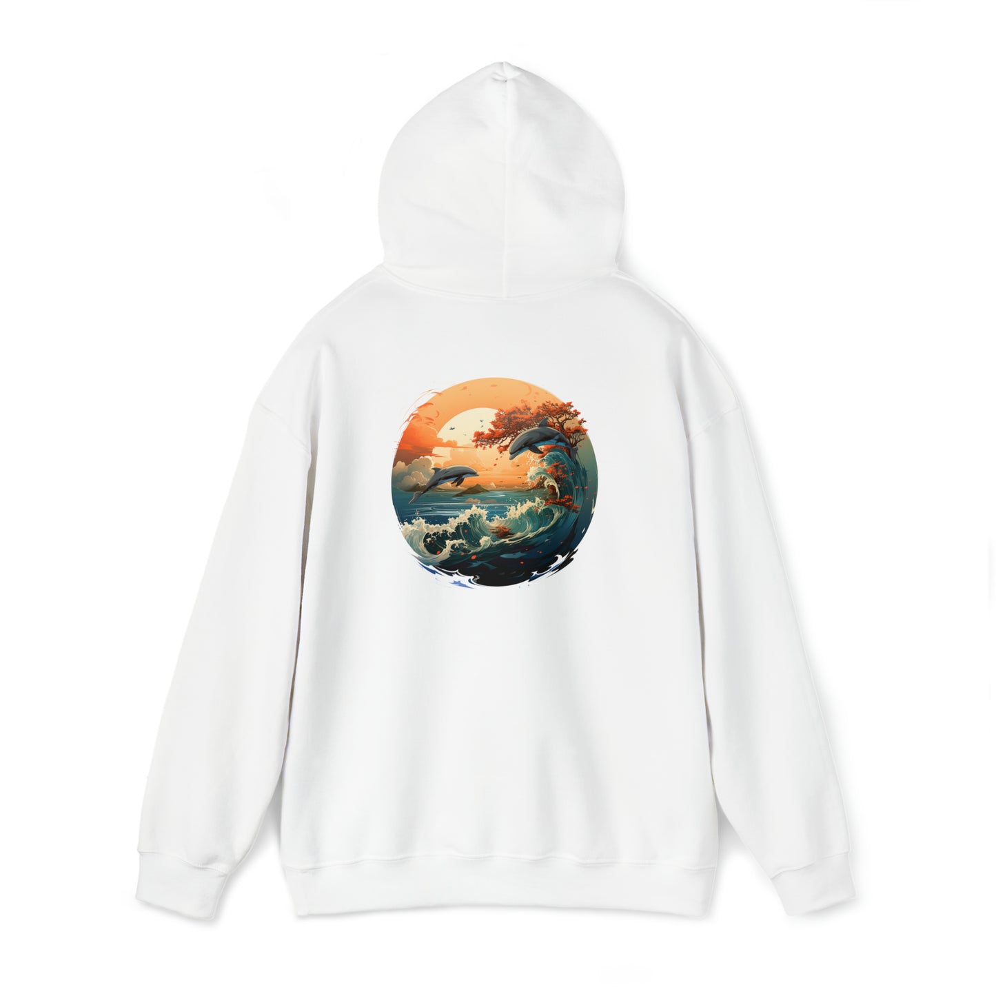 The Malloy Dolphin Collection Unisex Heavy Blend™ Hooded Sweatshirt