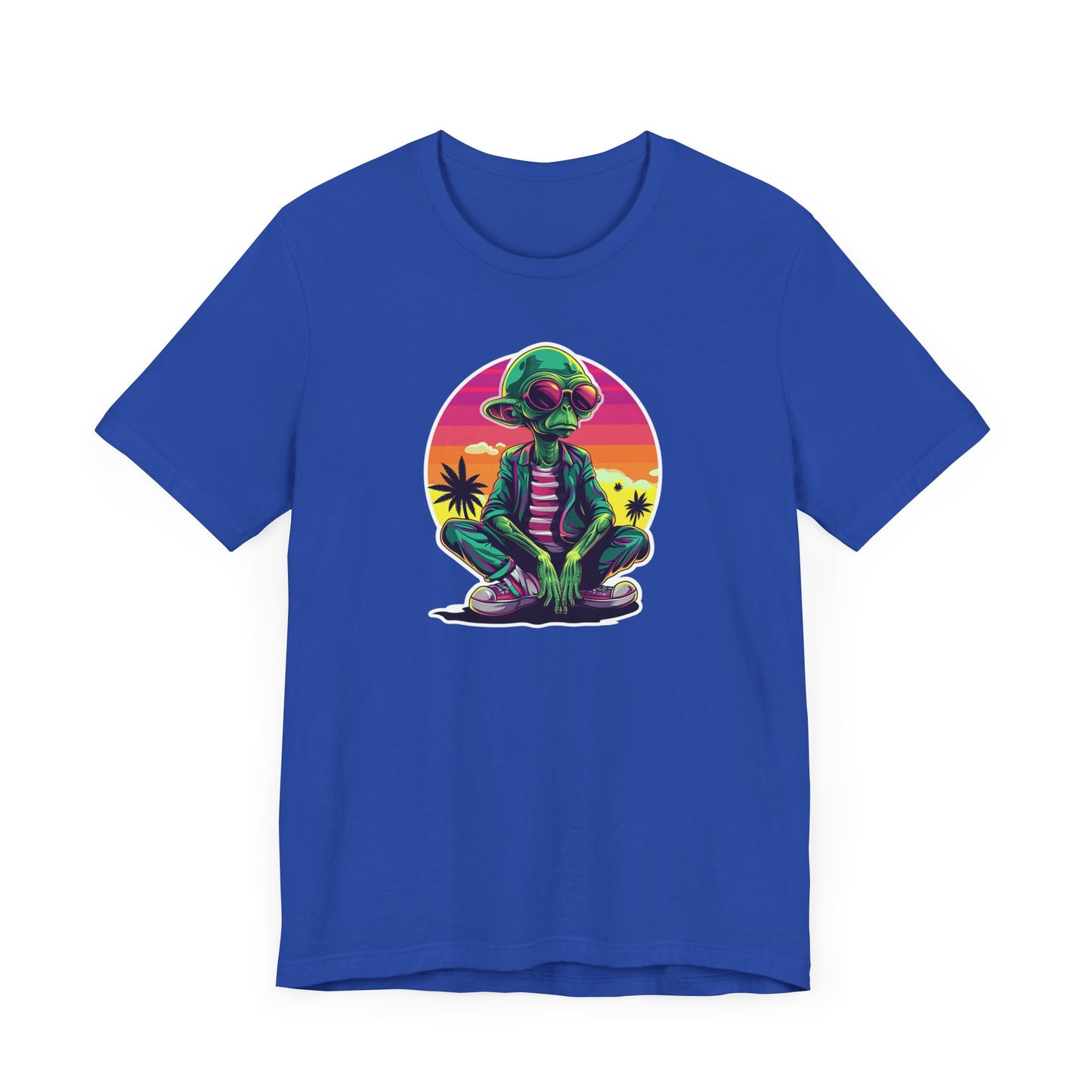 Retro Alien Unisex Jersey Short Sleeve Tee