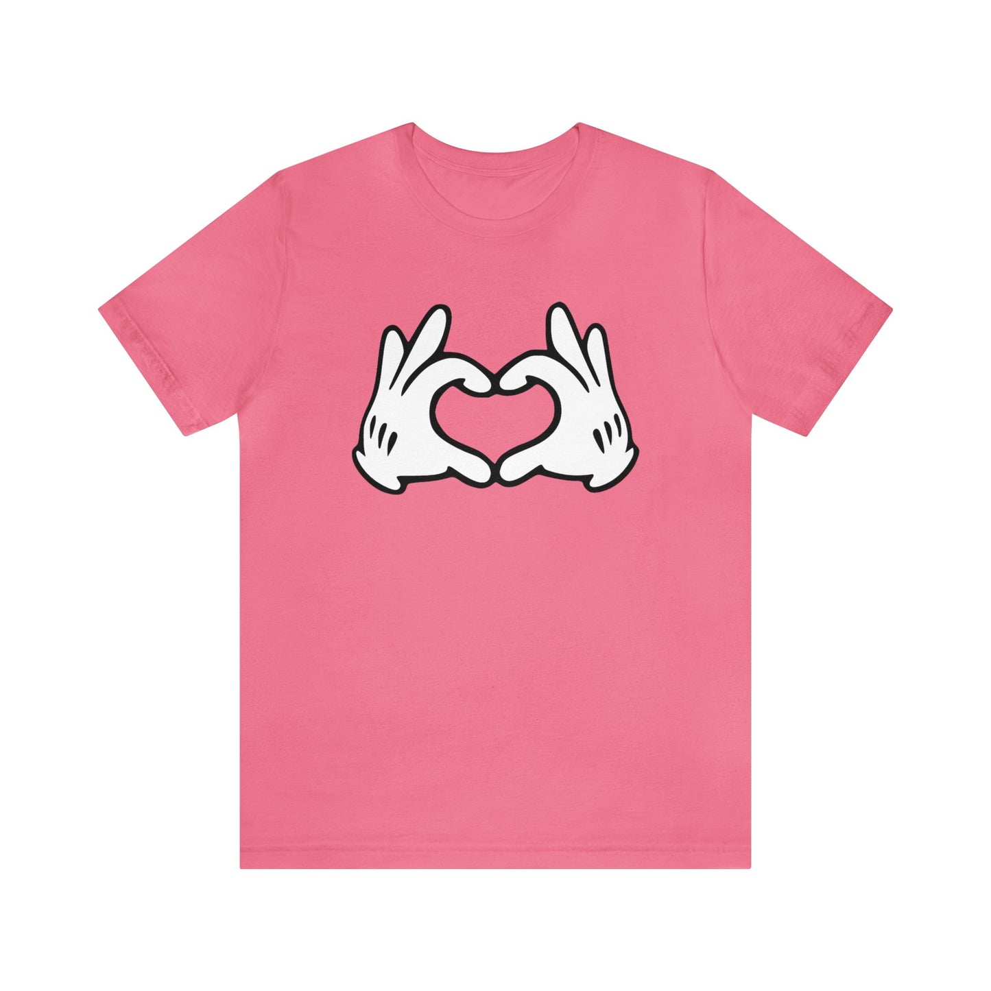 Mickey Mouse Heart Hands Unisex Jersey Short Sleeve Tee