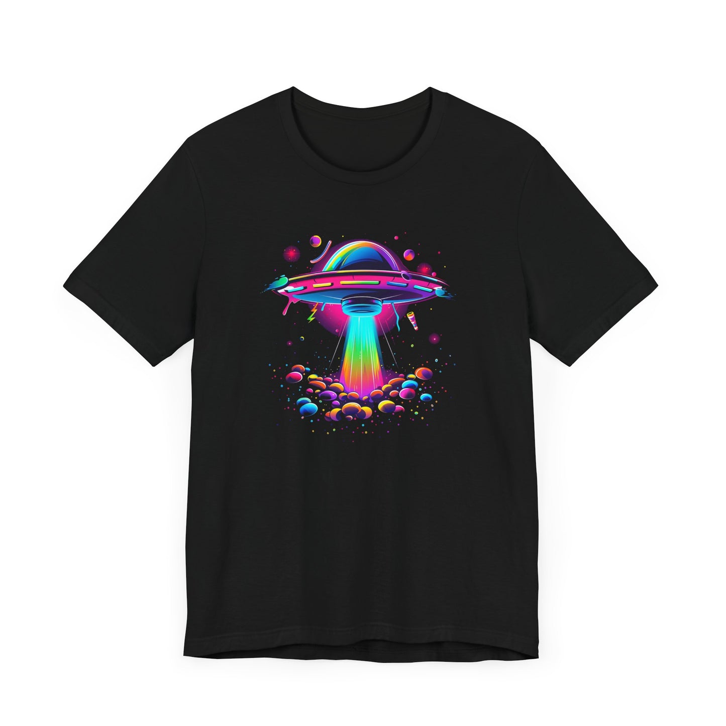 Neon Spaceship Unisex Jersey Short Sleeve Tee