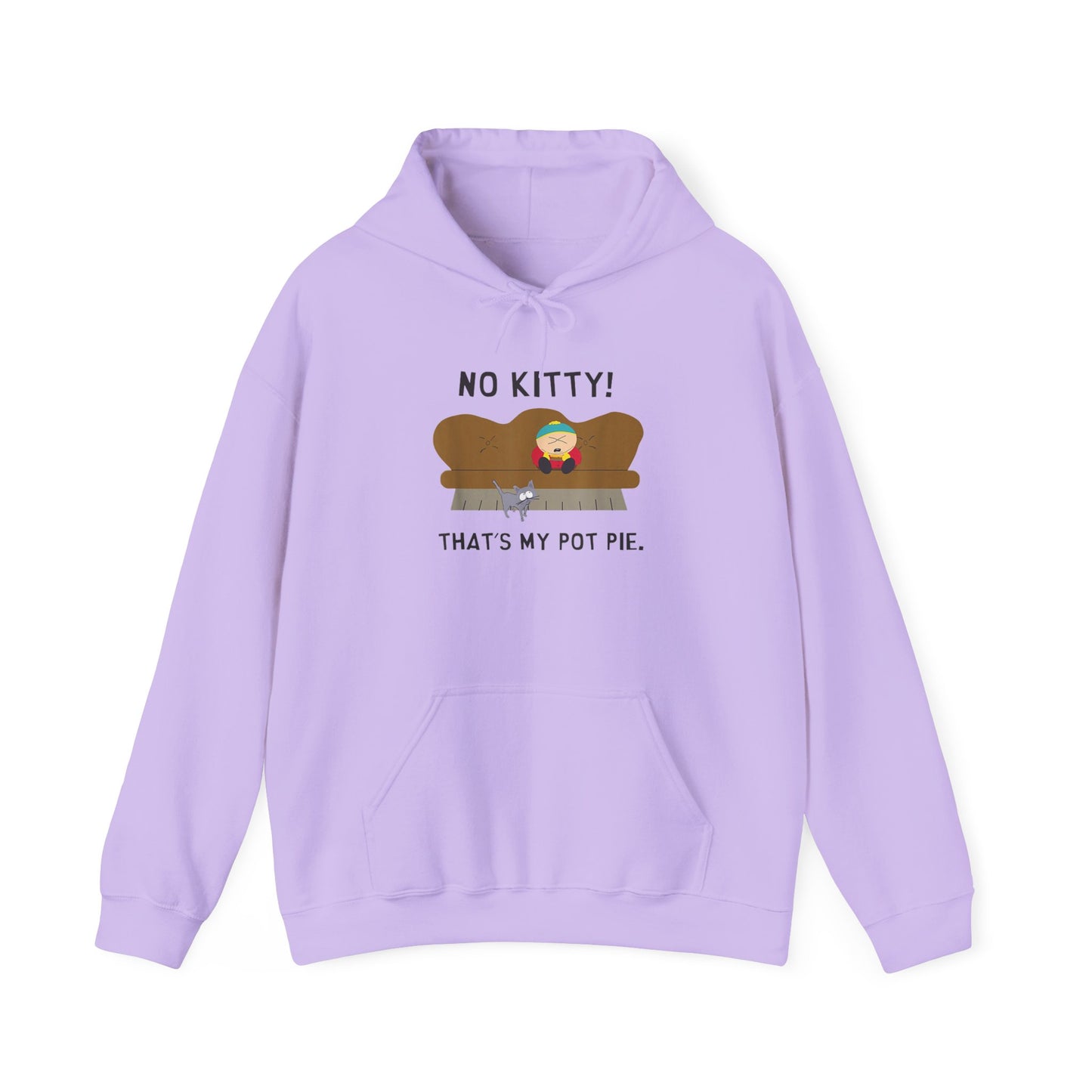 No Kitty! That's My Pot Pie! Hooded Sweatshirt - Perfect for South Park Lovers and Cozy Days