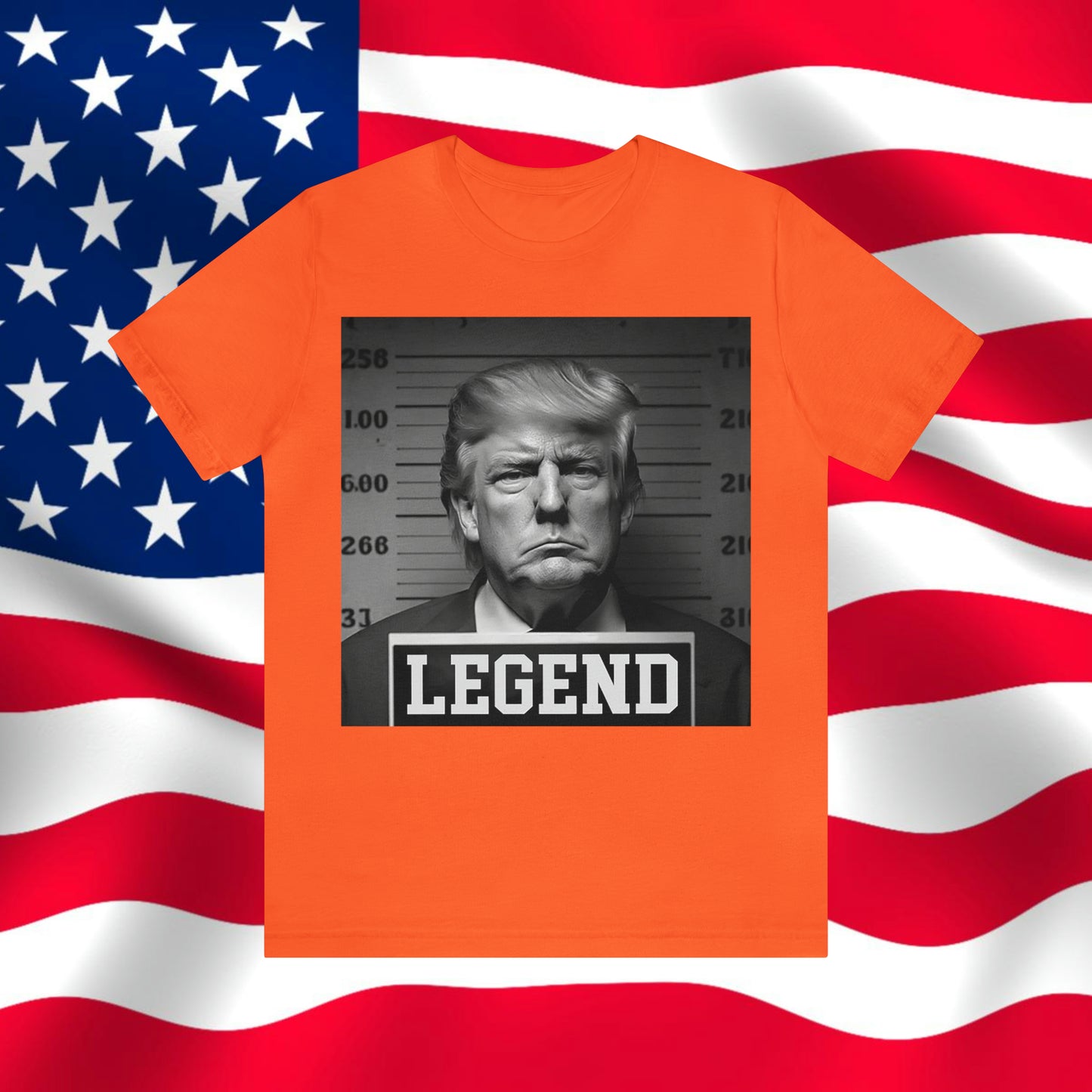 Trump Mug Shot Legend Unisex Jersey Short Sleeve Tee