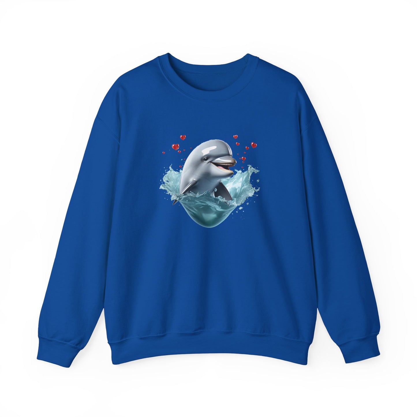 Dolphin Love Unisex Heavy Blend™ Crewneck Sweatshirt
