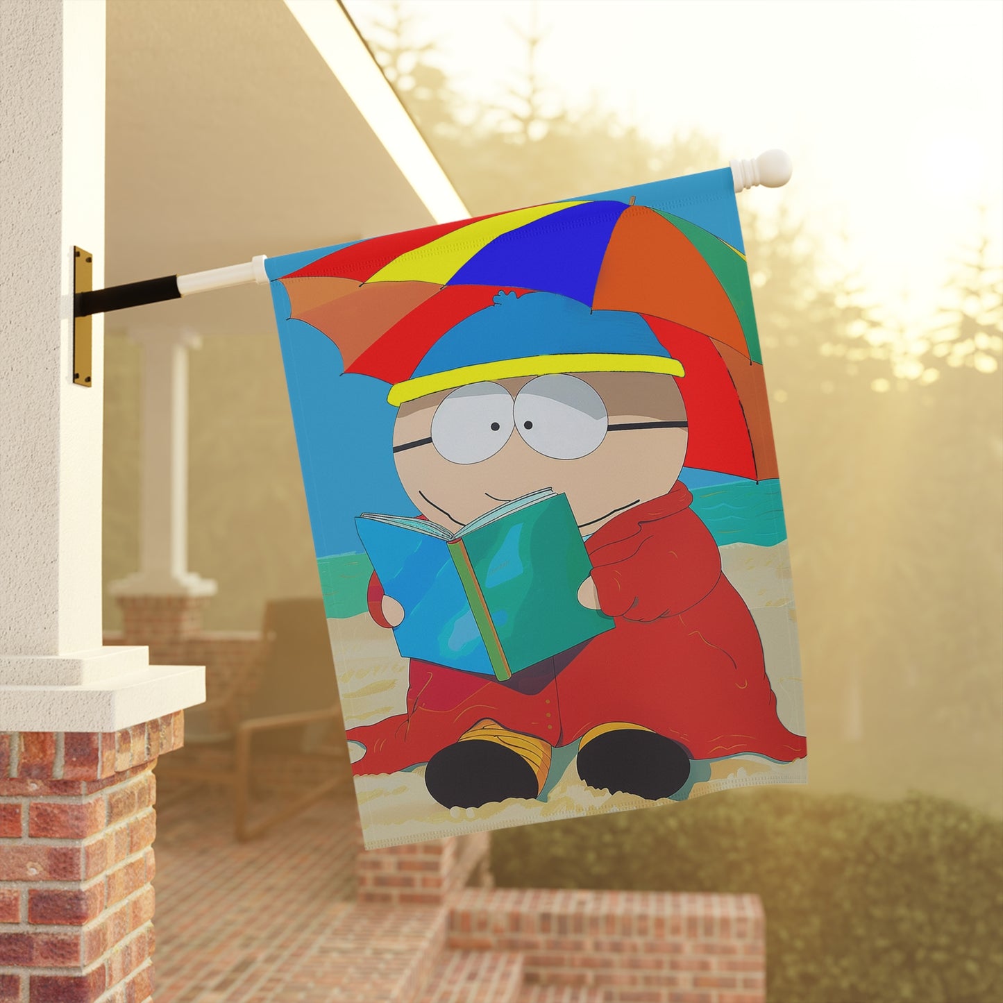 Beach Cartman Reading Garden & House Banner