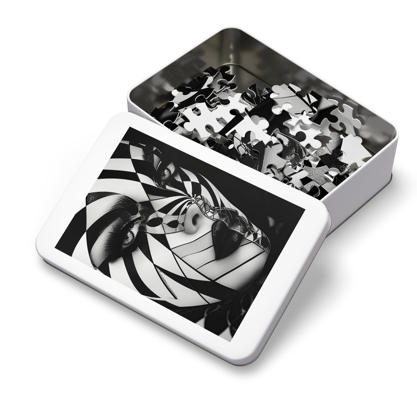 Black and White Painted Lady Jigsaw Puzzle (30, 110, 252, 500,1000-Piece)