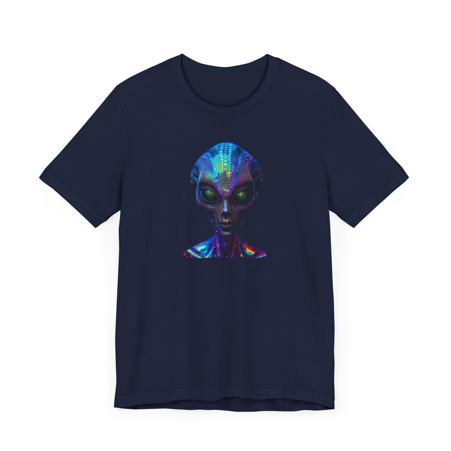 Florescent Alien Head Unisex Jersey Short Sleeve Tee