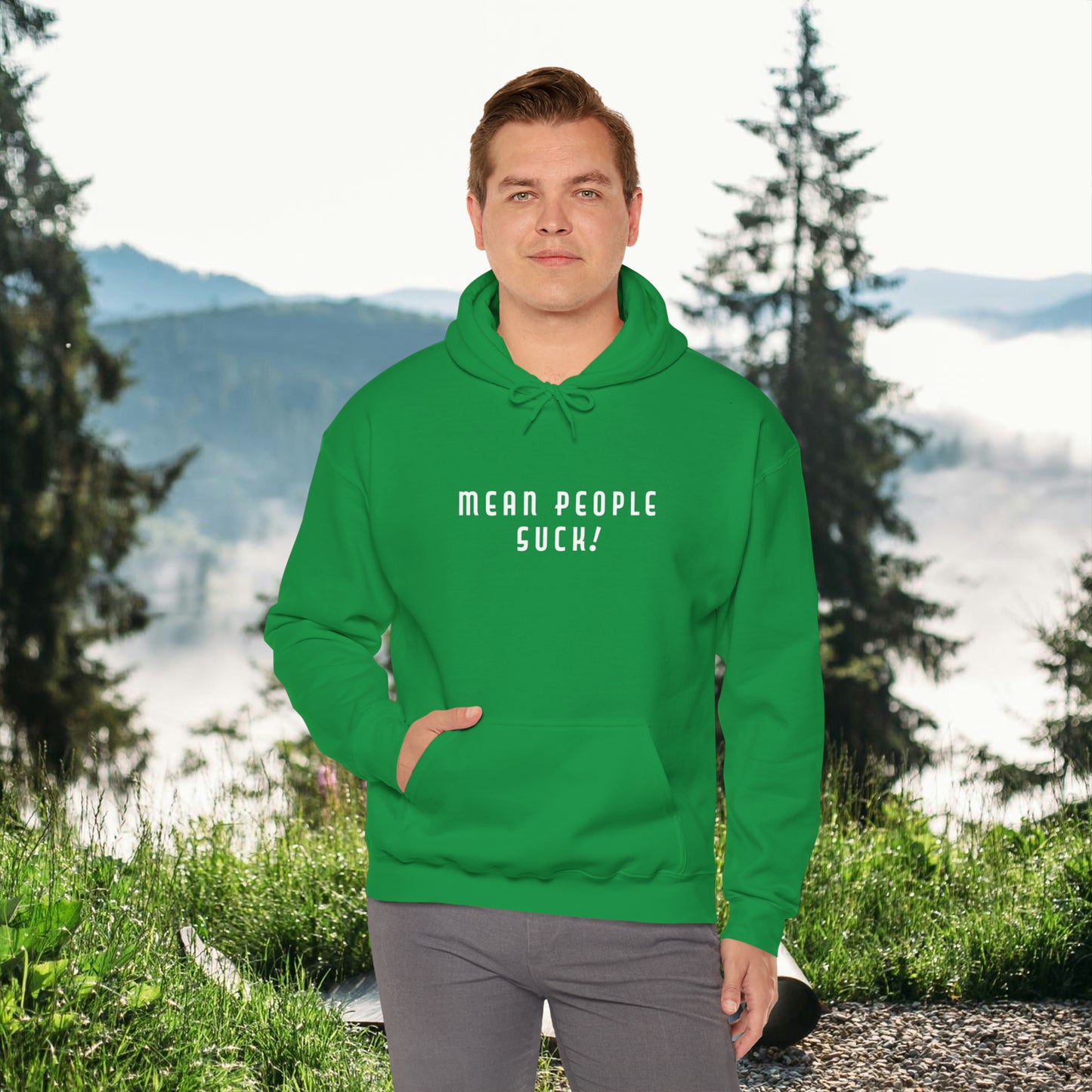 Mean People Suck! It's Kool to Be Kind! Unisex Heavy Blend™ Hooded Sweatshirt