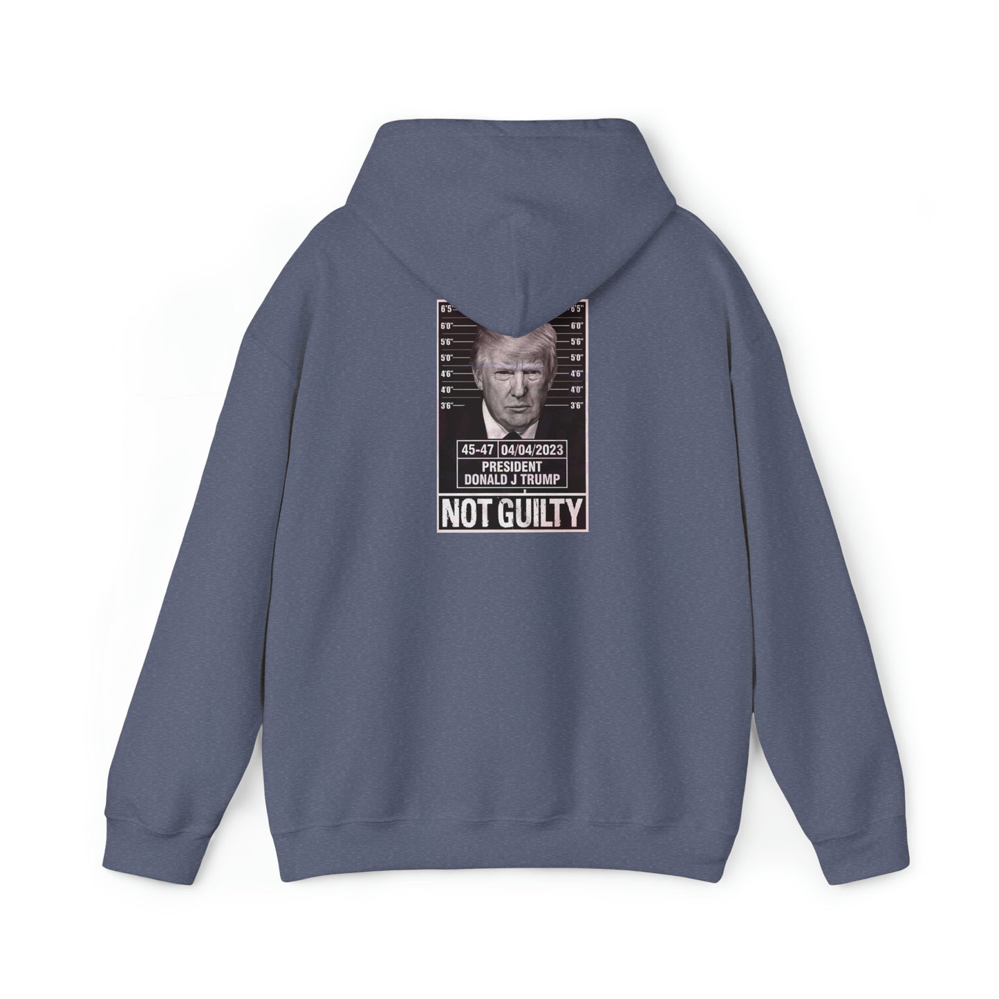 Trump Mug Shot Not Guilty Hoodie Sweatshirt