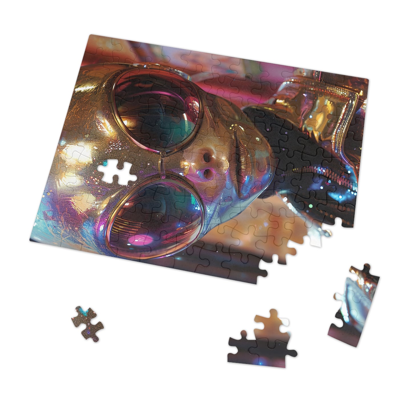 The Golden Alien Jigsaw Puzzle (30, 110, 252, 500,1000-Piece)