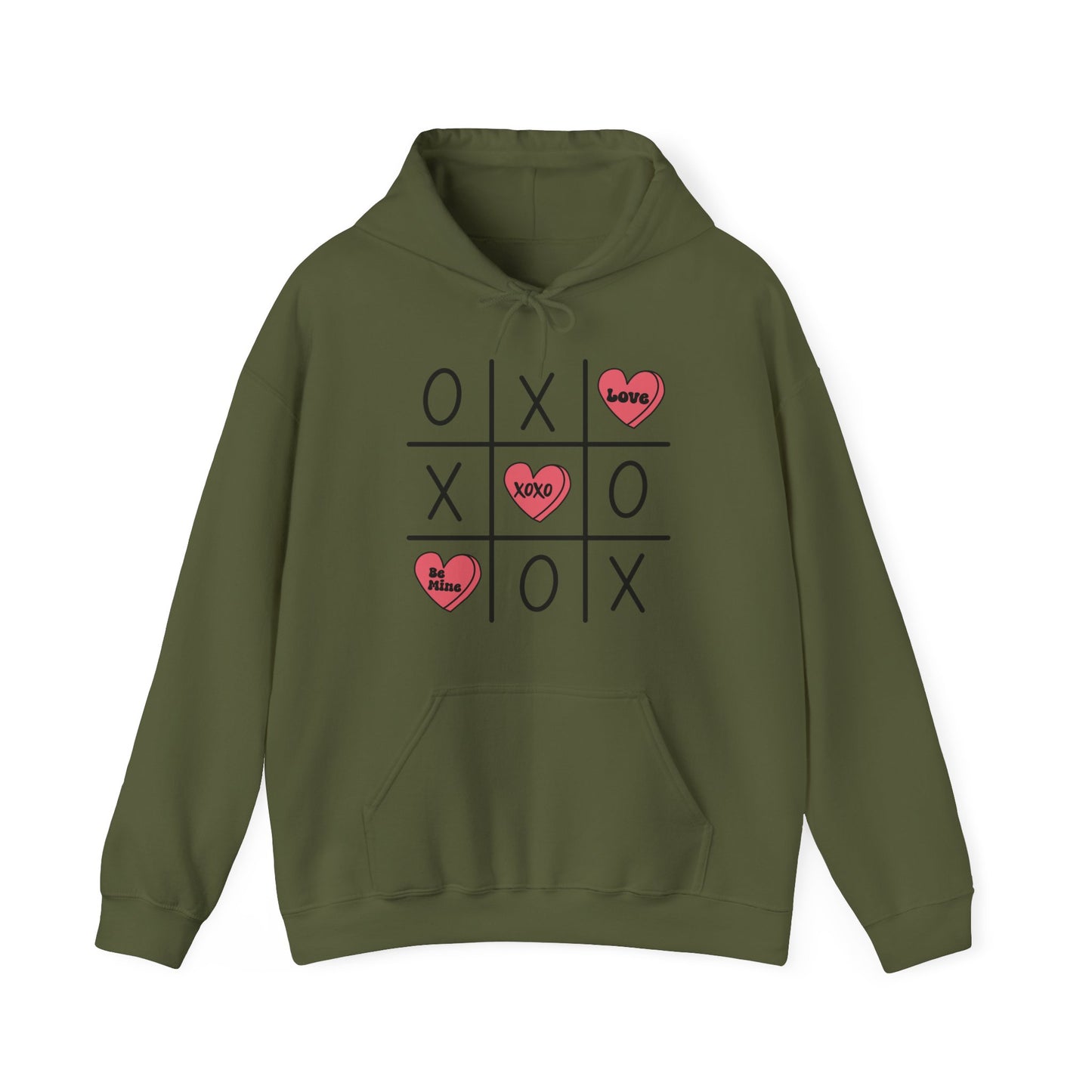 Valentine Tic Tac Toe Unisex Heavy Blend™ Hooded Sweatshirt