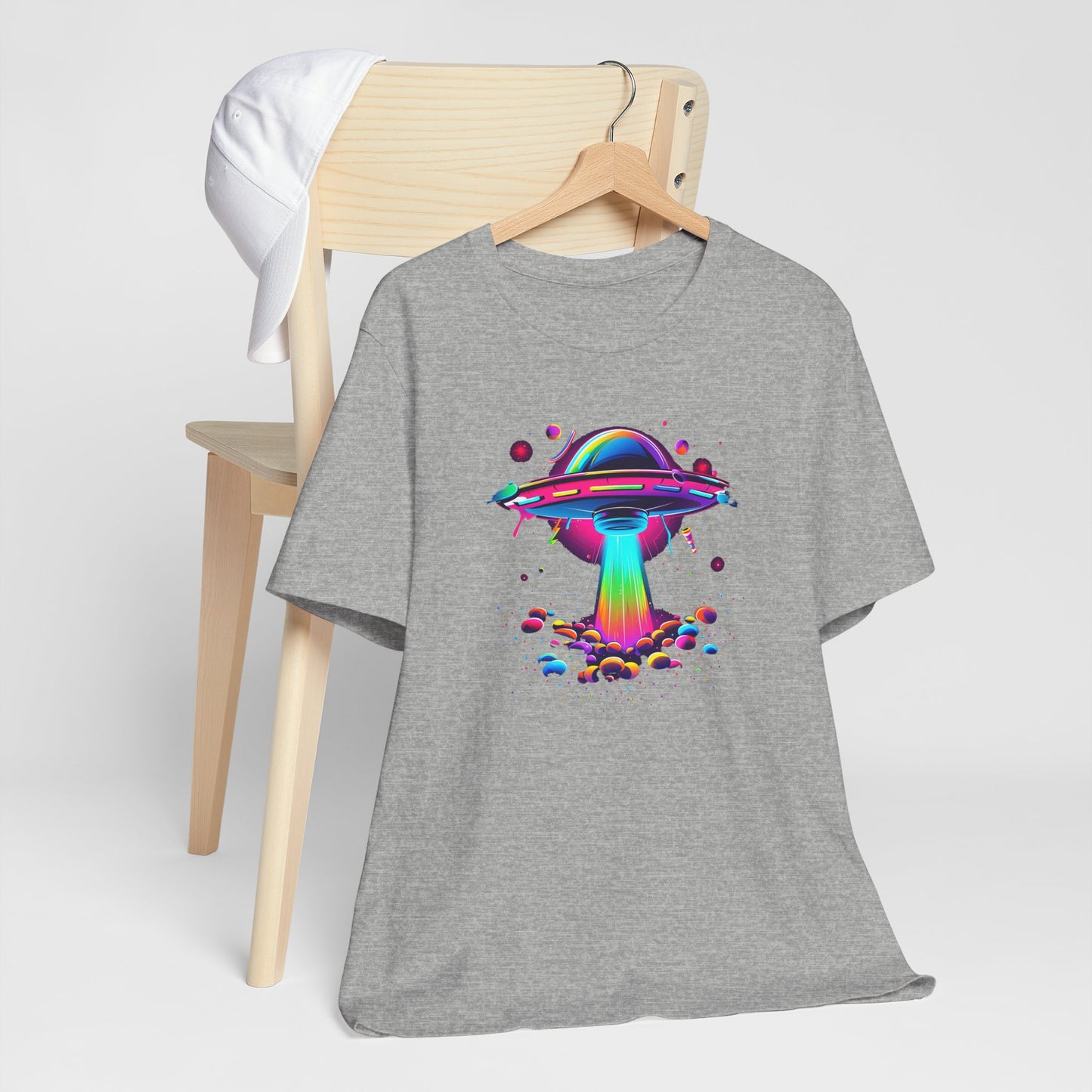 Neon Spaceship Unisex Jersey Short Sleeve Tee