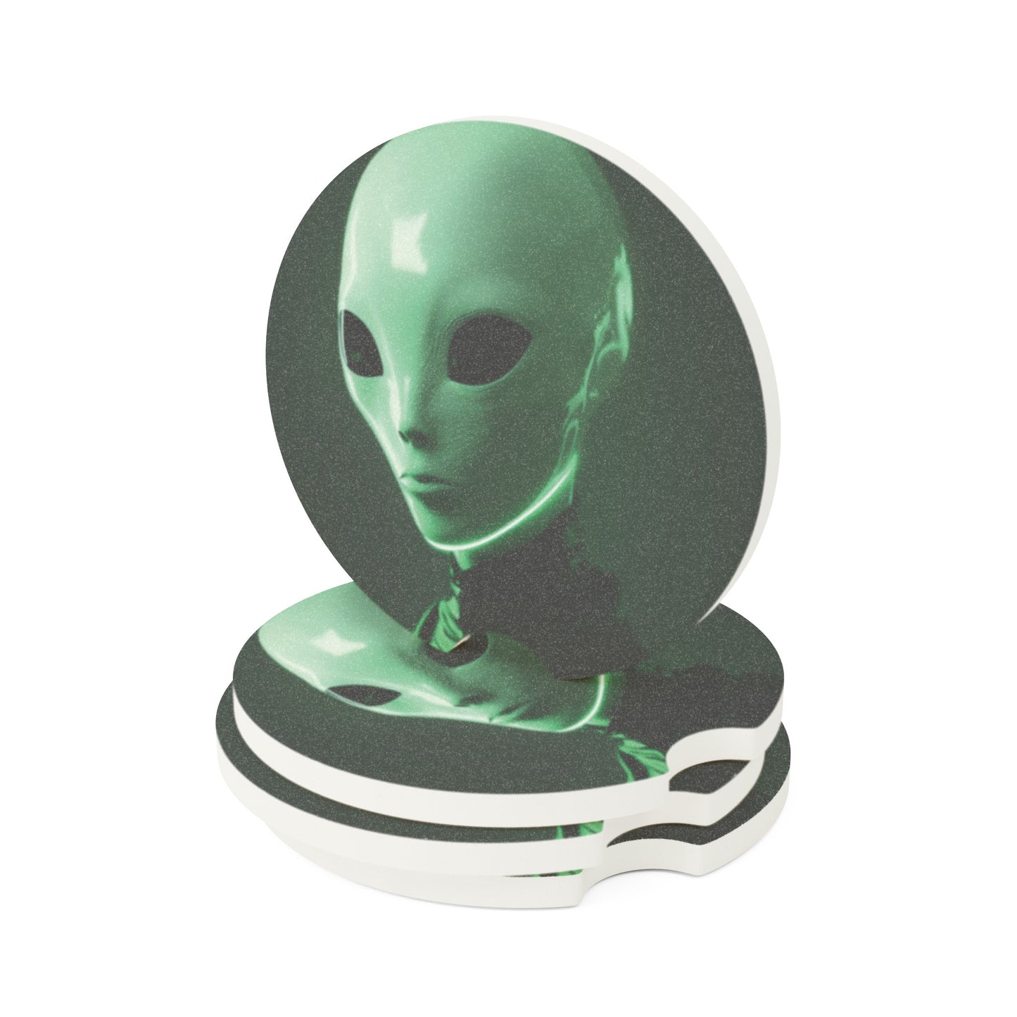 The Watcher Alien Soapstone Car Coaster