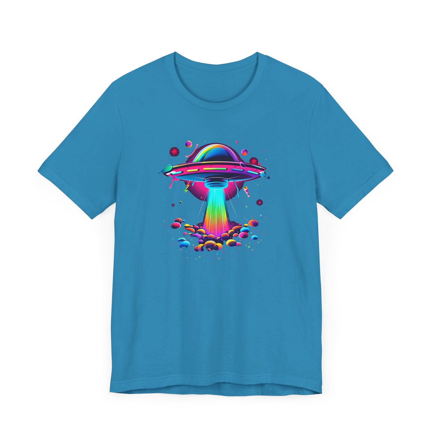 Neon Spaceship Unisex Jersey Short Sleeve Tee