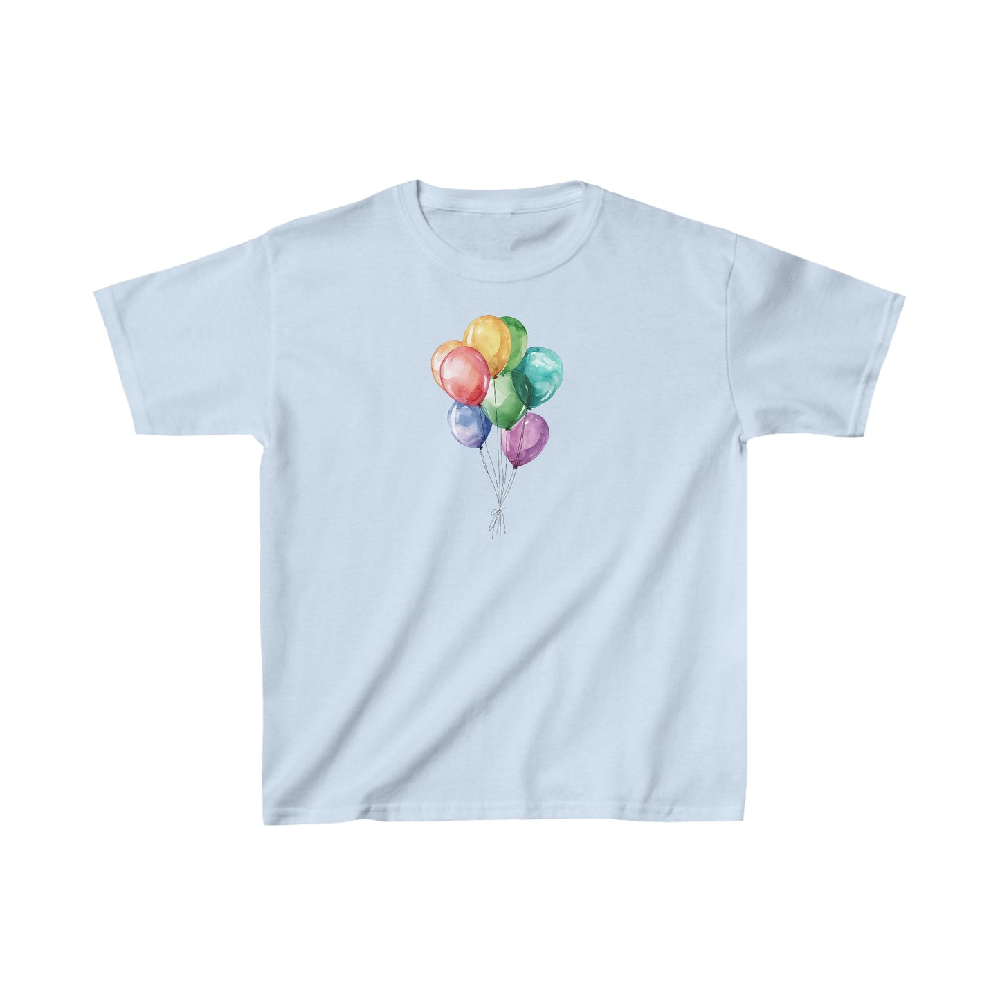 Watercolor Balloons Kids Heavy Cotton™ Tee