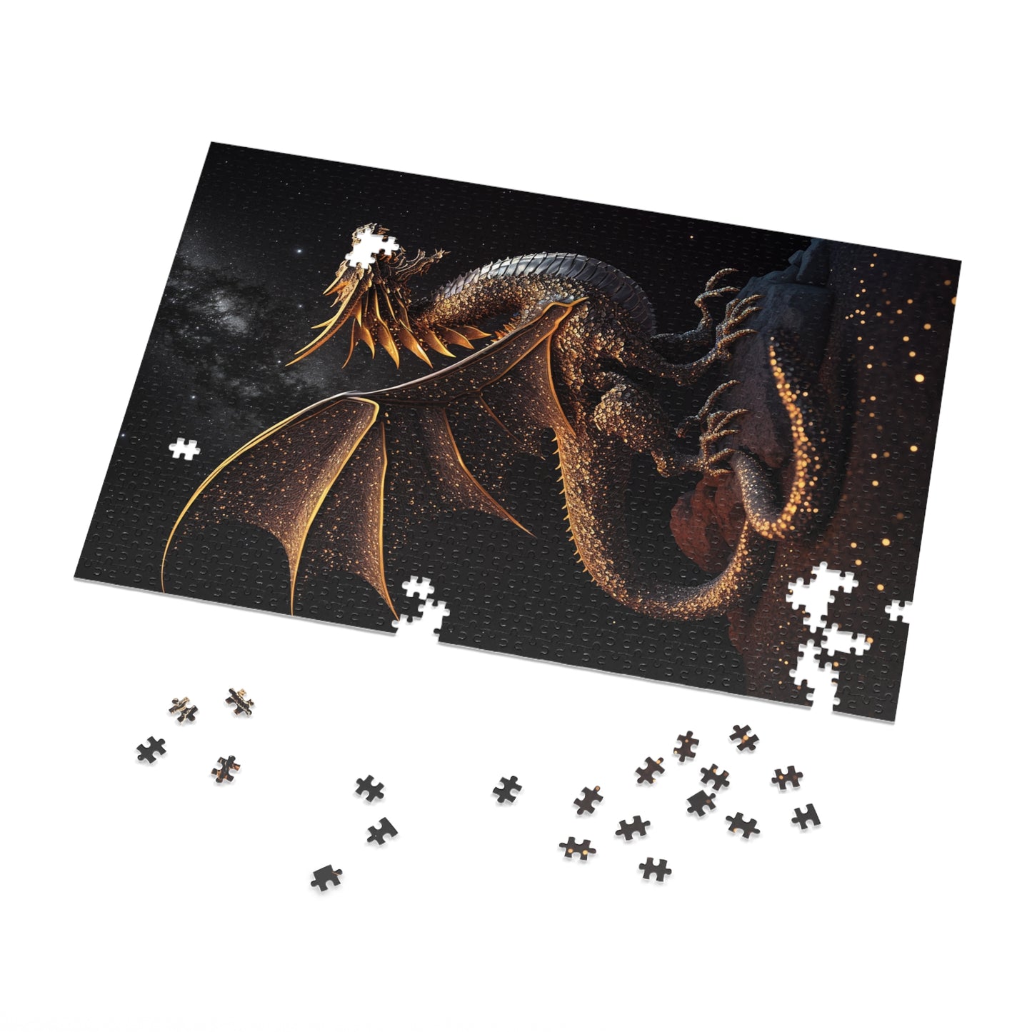 Golden Dragon Jigsaw Puzzle (30, 110, 252, 500,1000-Piece)