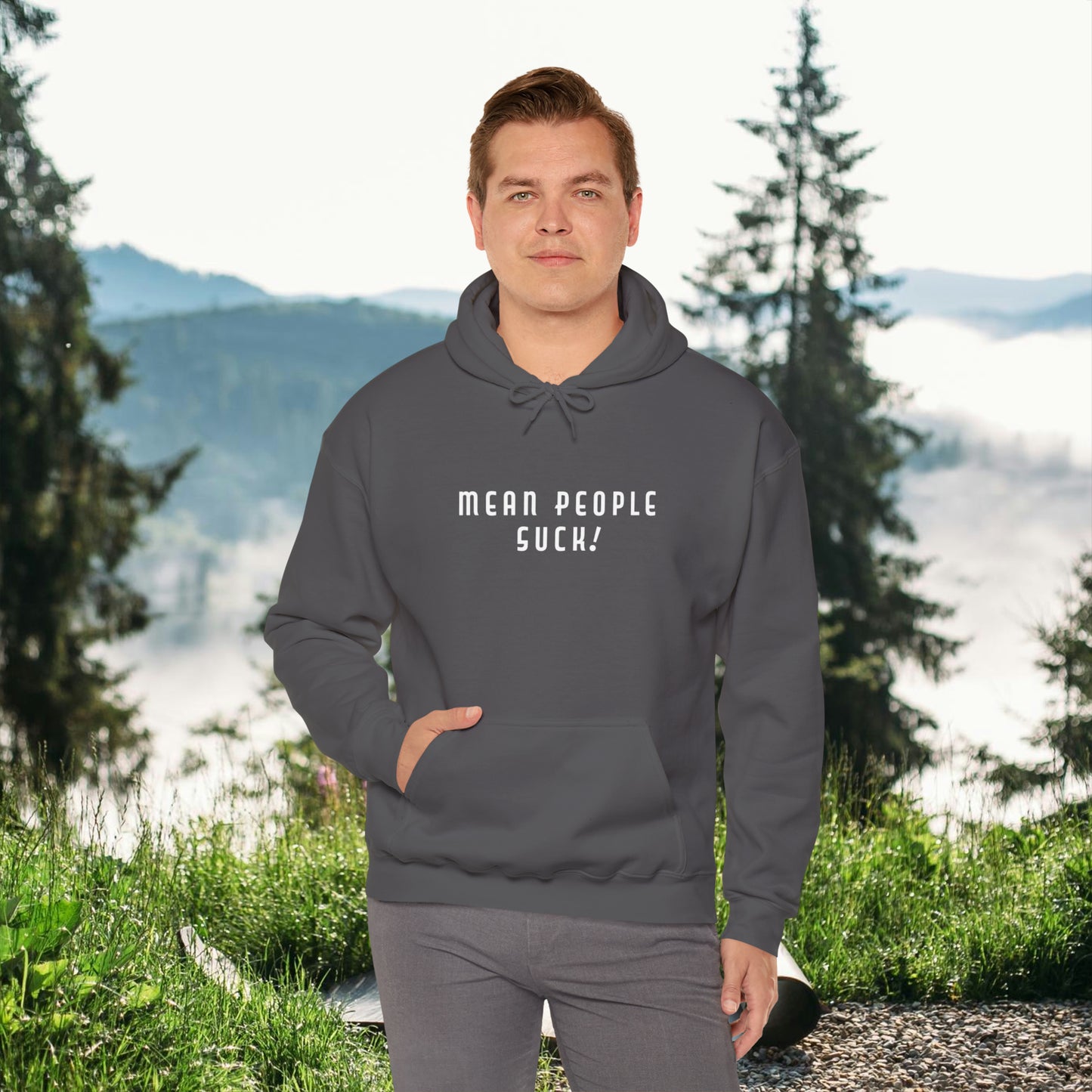 Mean People Suck! It's Kool to Be Kind! Unisex Heavy Blend™ Hooded Sweatshirt