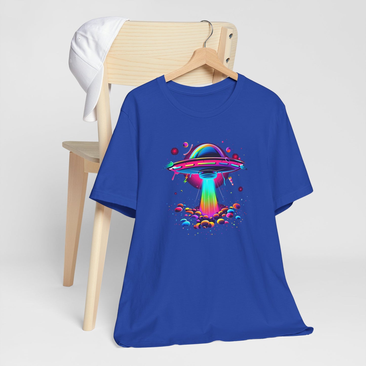 Neon Spaceship Unisex Jersey Short Sleeve Tee