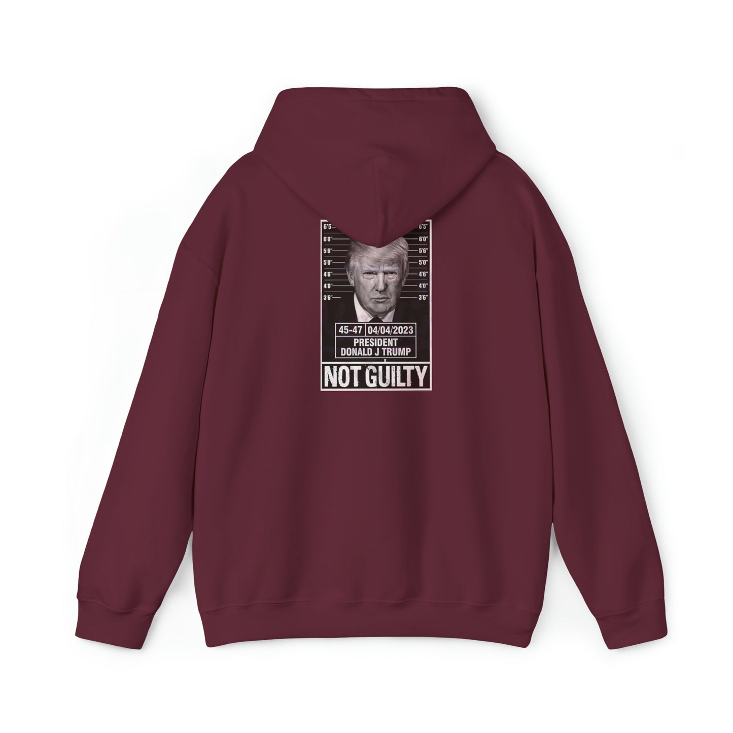 Trump Mug Shot Not Guilty Hoodie Sweatshirt