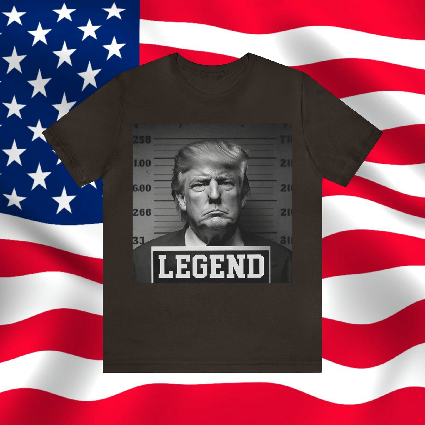 Trump Mug Shot Legend Unisex Jersey Short Sleeve Tee