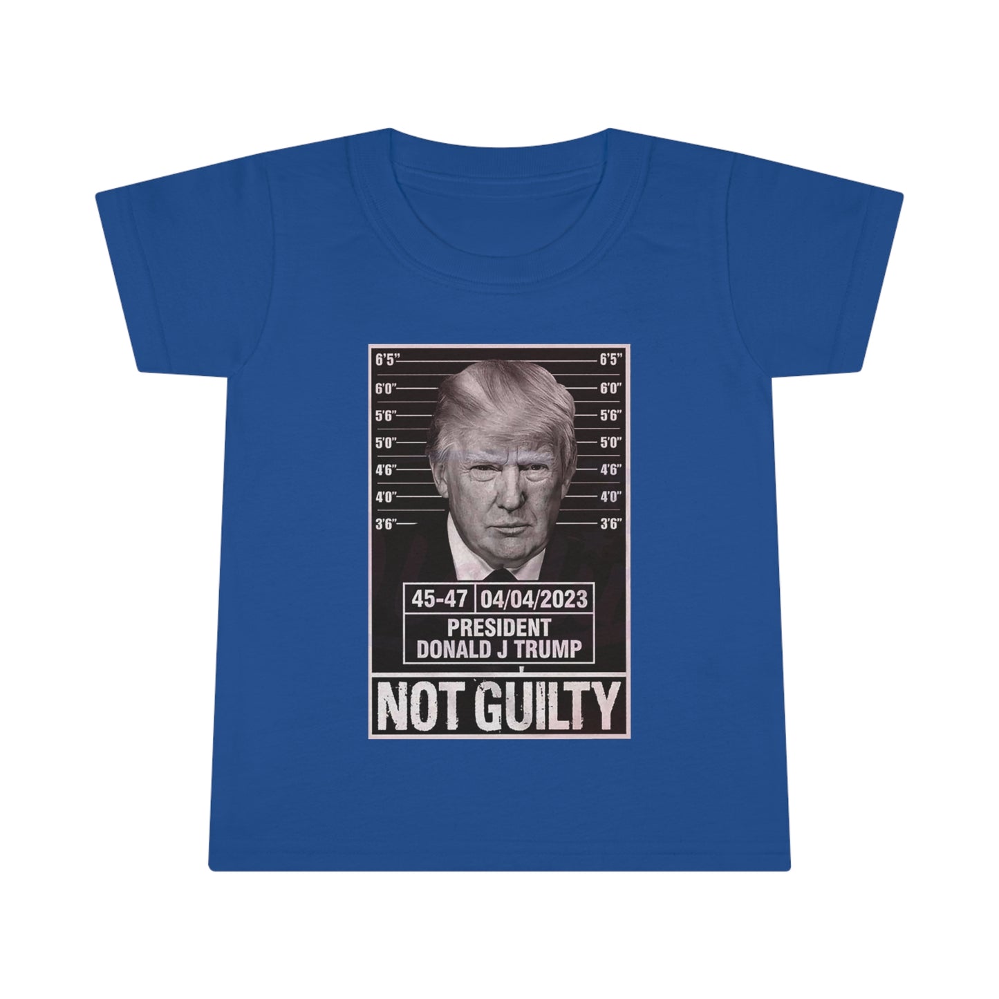 Trump Not Guilty Mug Shot, Trump Mug Shot Toddler Tshirt, Toddler T-shirt