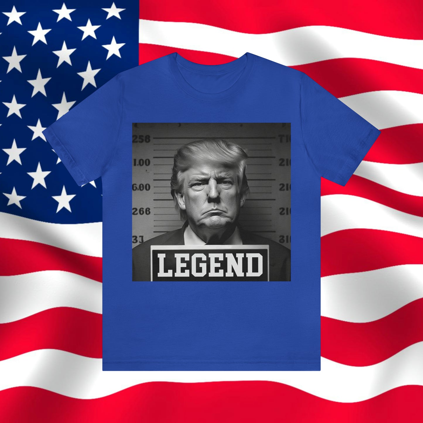 Trump Mug Shot Legend Unisex Jersey Short Sleeve Tee