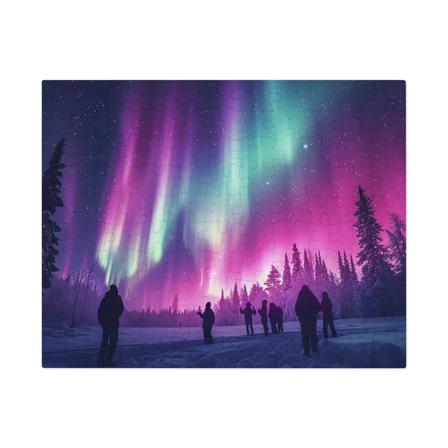 Looking at the Northern Lights Jigsaw Puzzle (30, 110, 252, 500,1000-Piece)