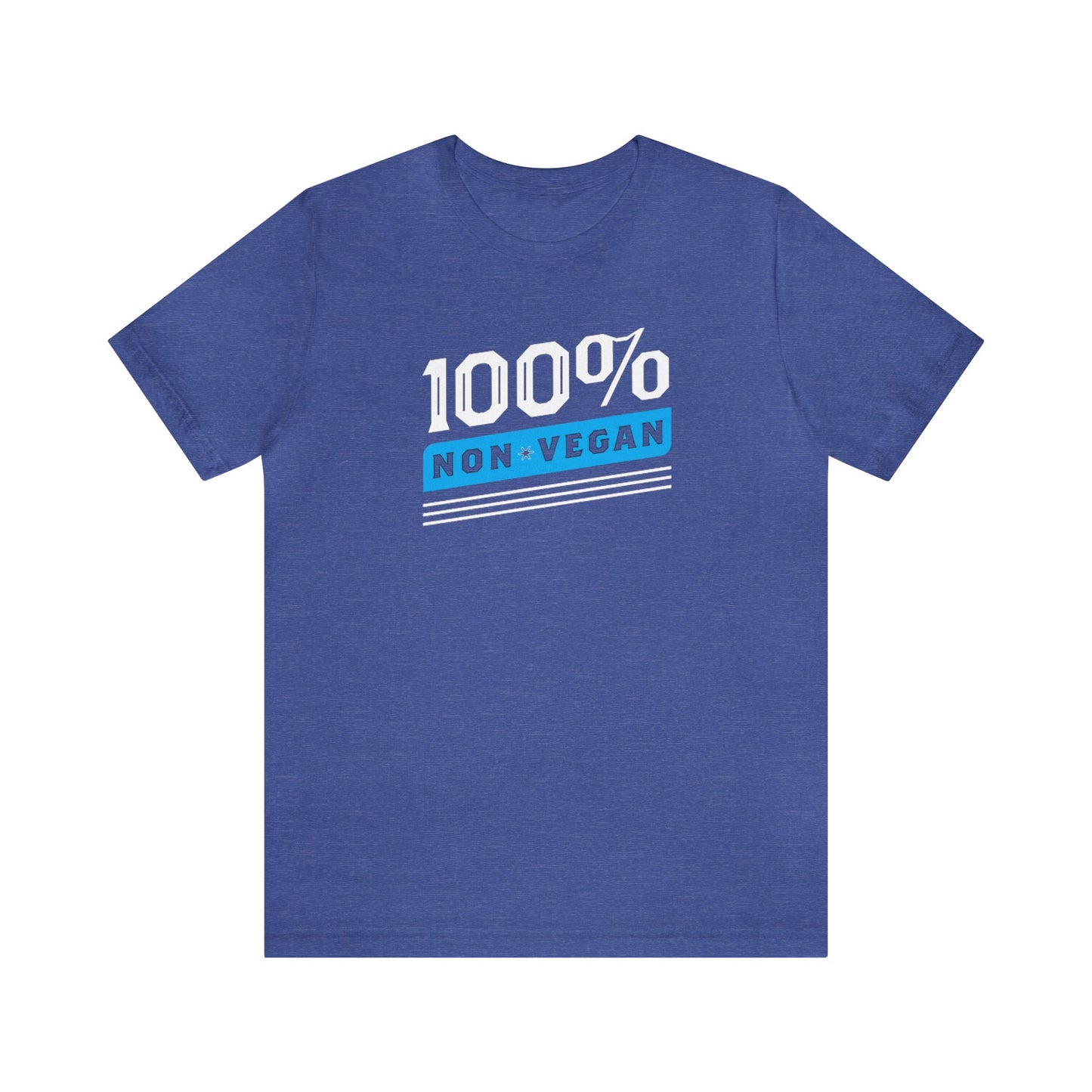 100% Non Vegan Unisex Jersey Short Sleeve Tee